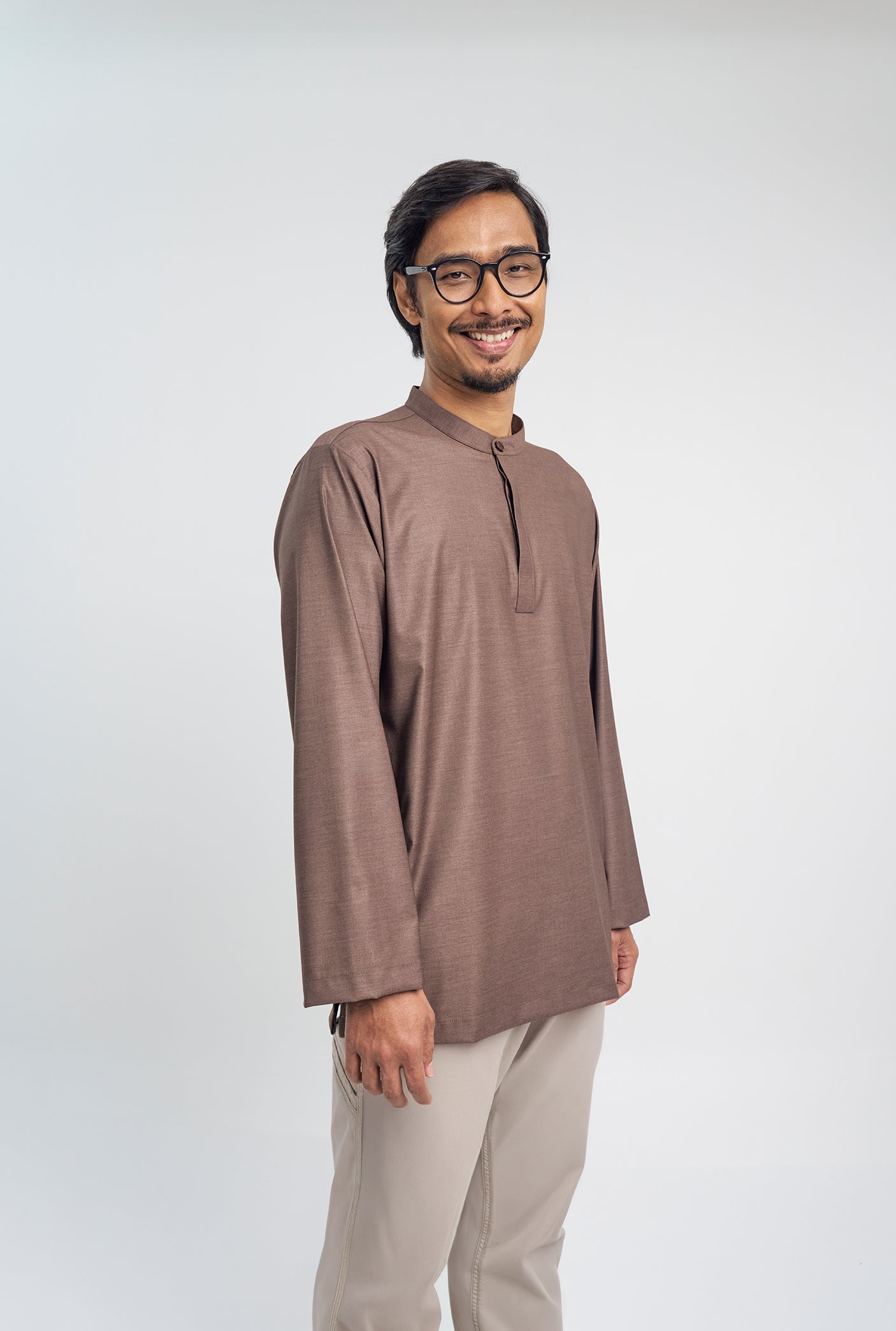 Patawali Collared Top - Espresso