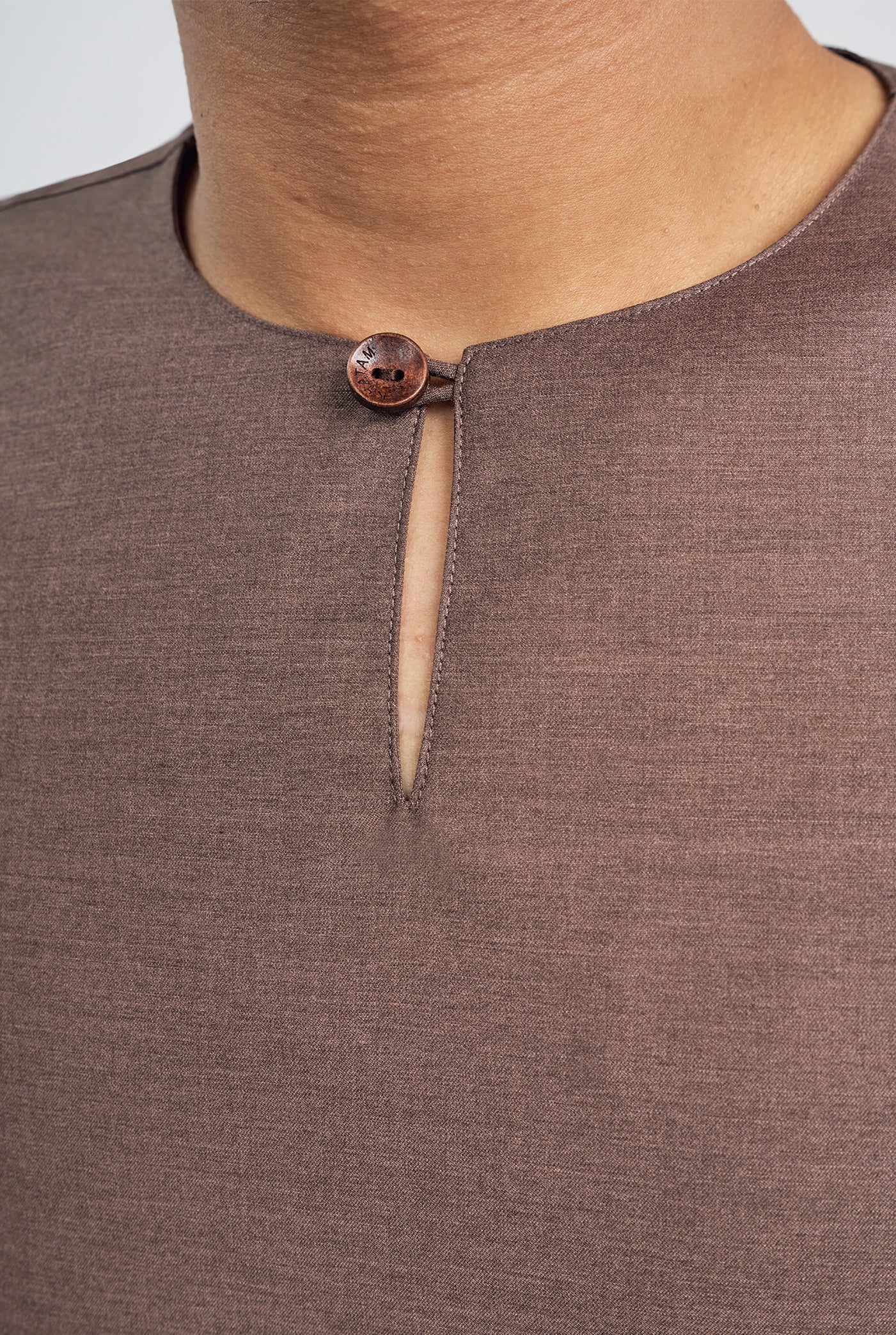 Patawali Three Quarter Sleeve Top - Espresso