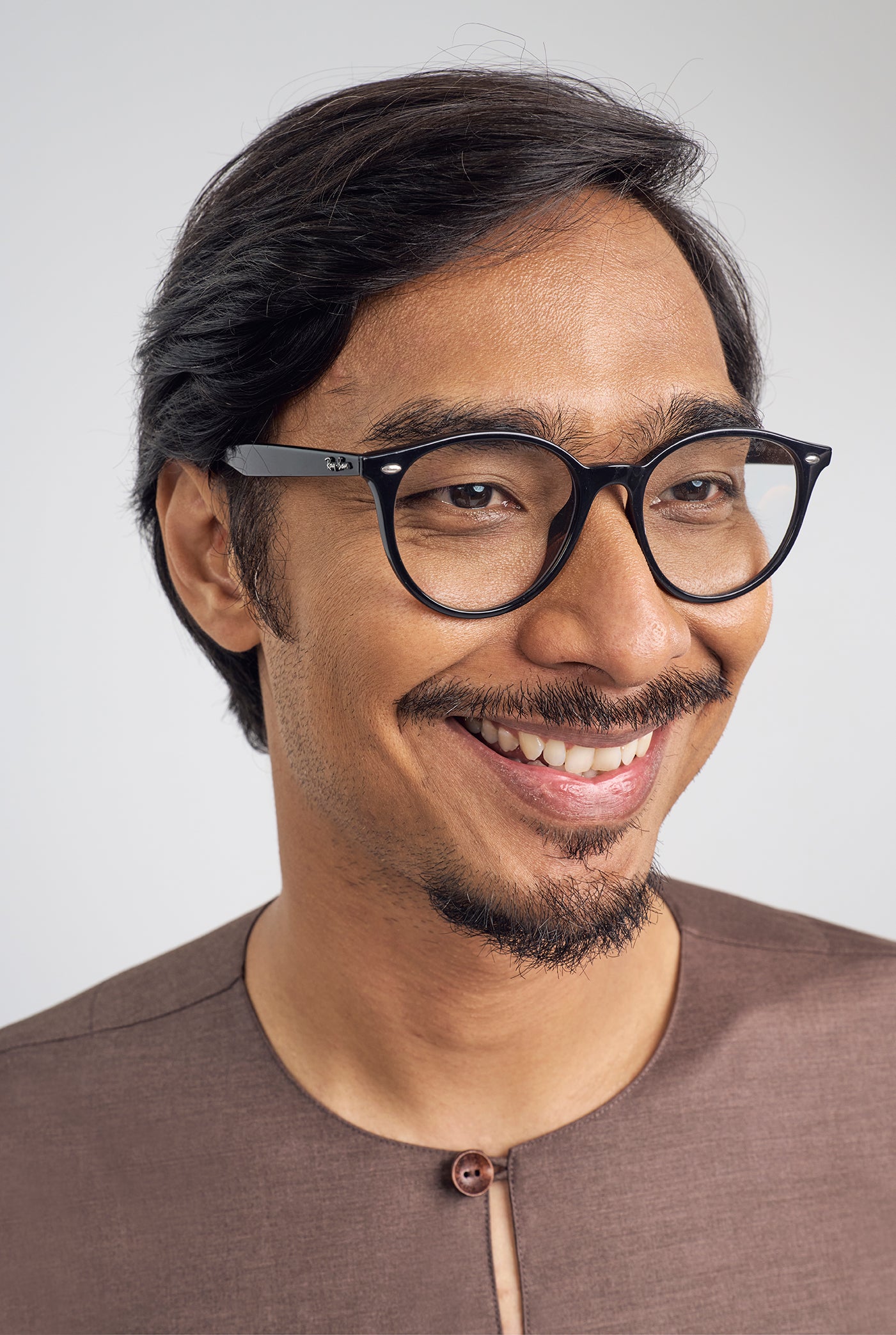 Patawali Three Quarter Sleeve Top - Espresso