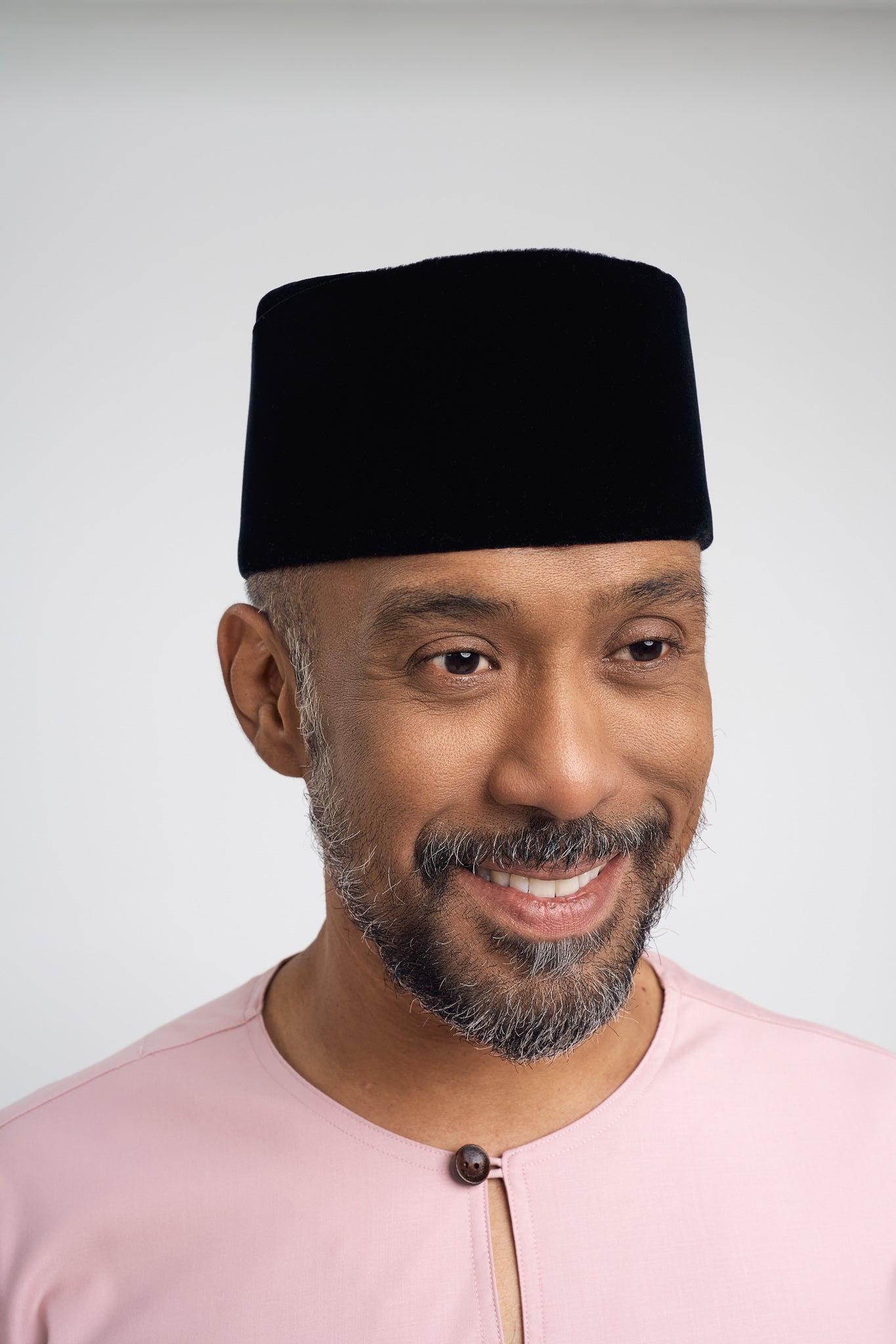 Patawali Modern Fit Baju Melayu Teluk Belanga - Soft Pink