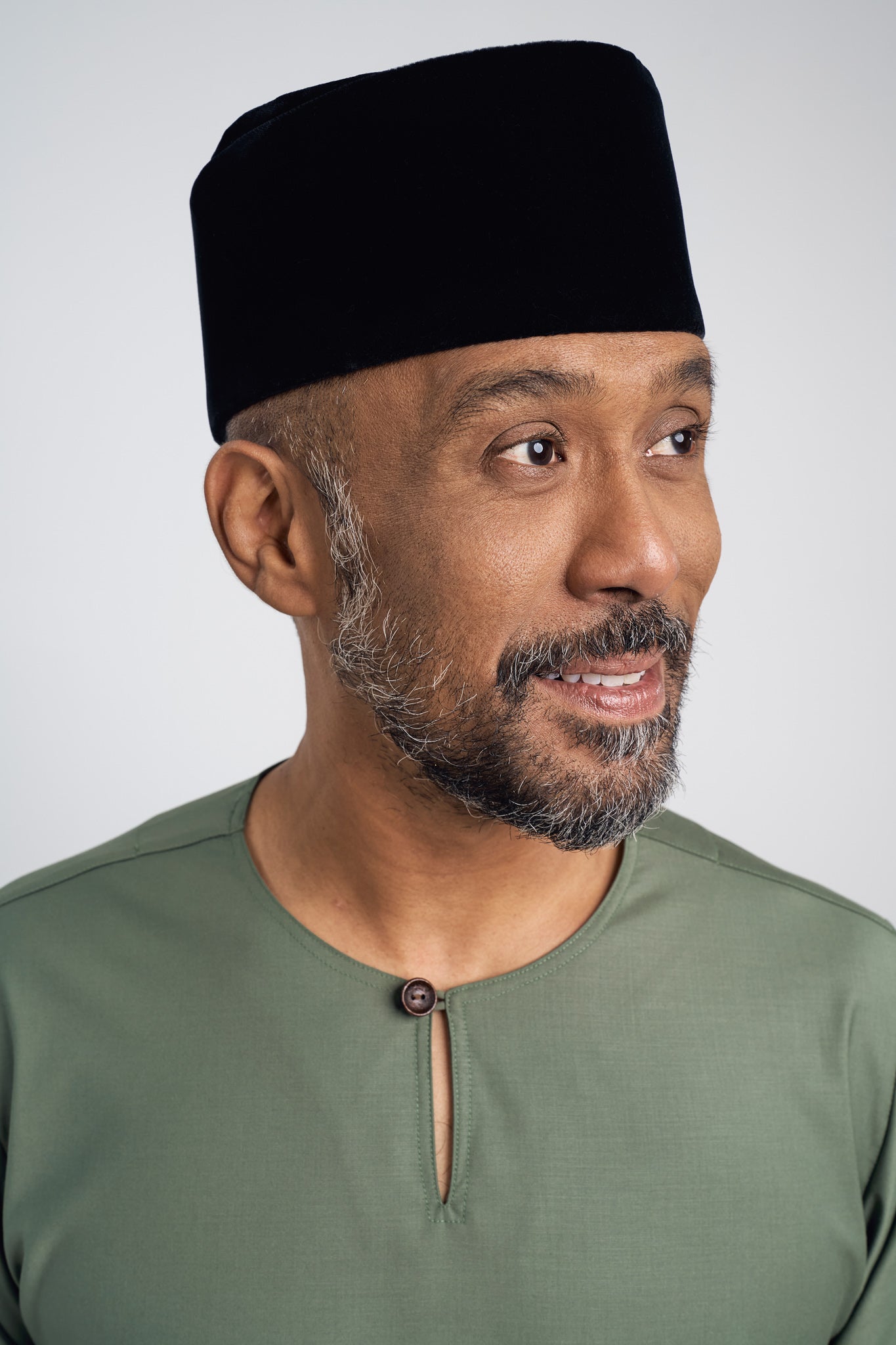 Patawali Modern Fit Baju Melayu Teluk Belanga - Pickle Green