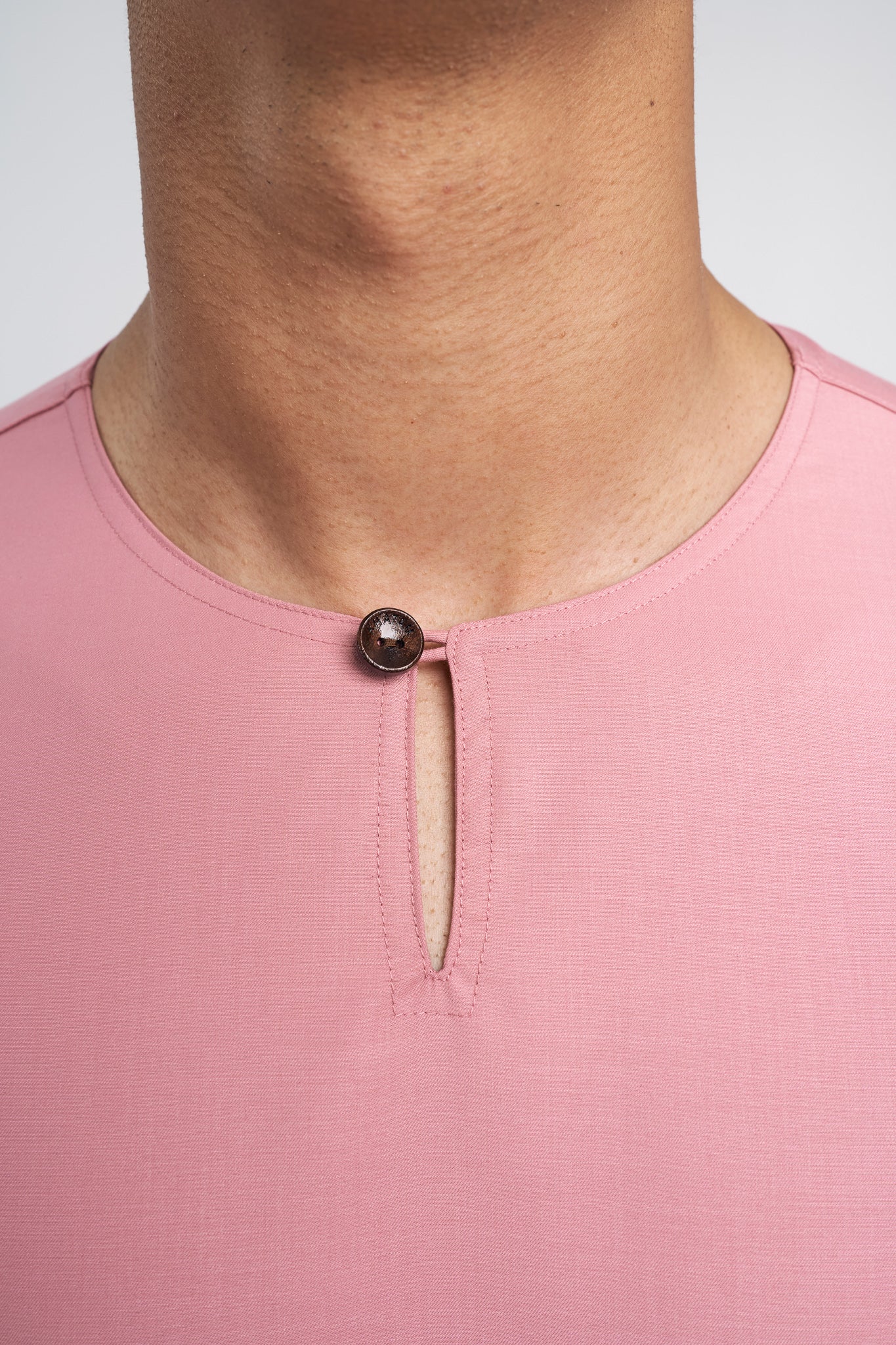 Patawali Modern Fit Baju Melayu Teluk Belanga - Dusty Pink