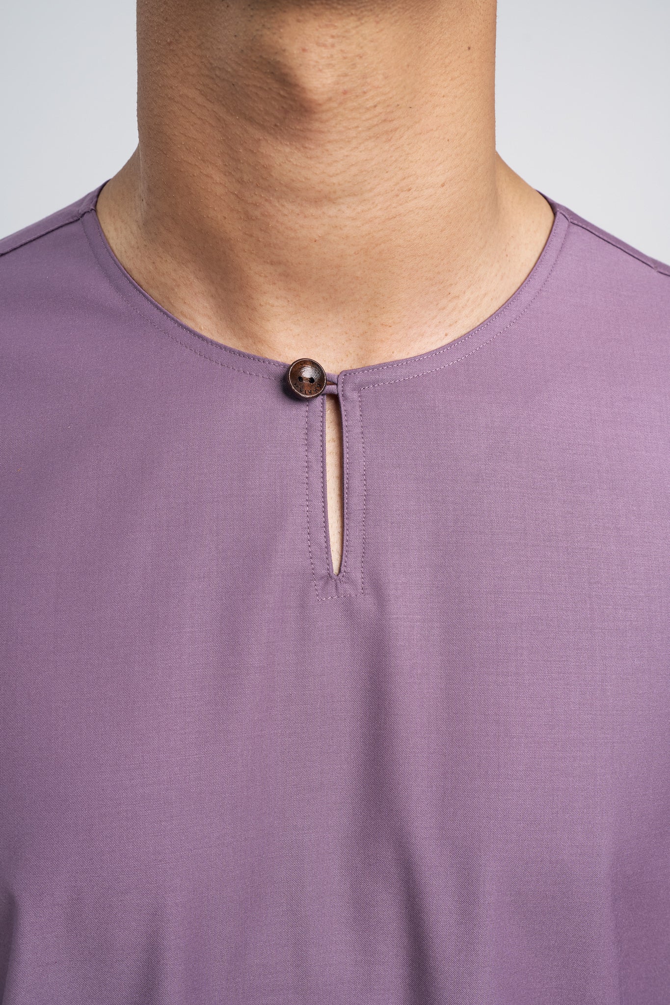 Patawali Modern Fit Baju Melayu Teluk Belanga - Dusty Lilac