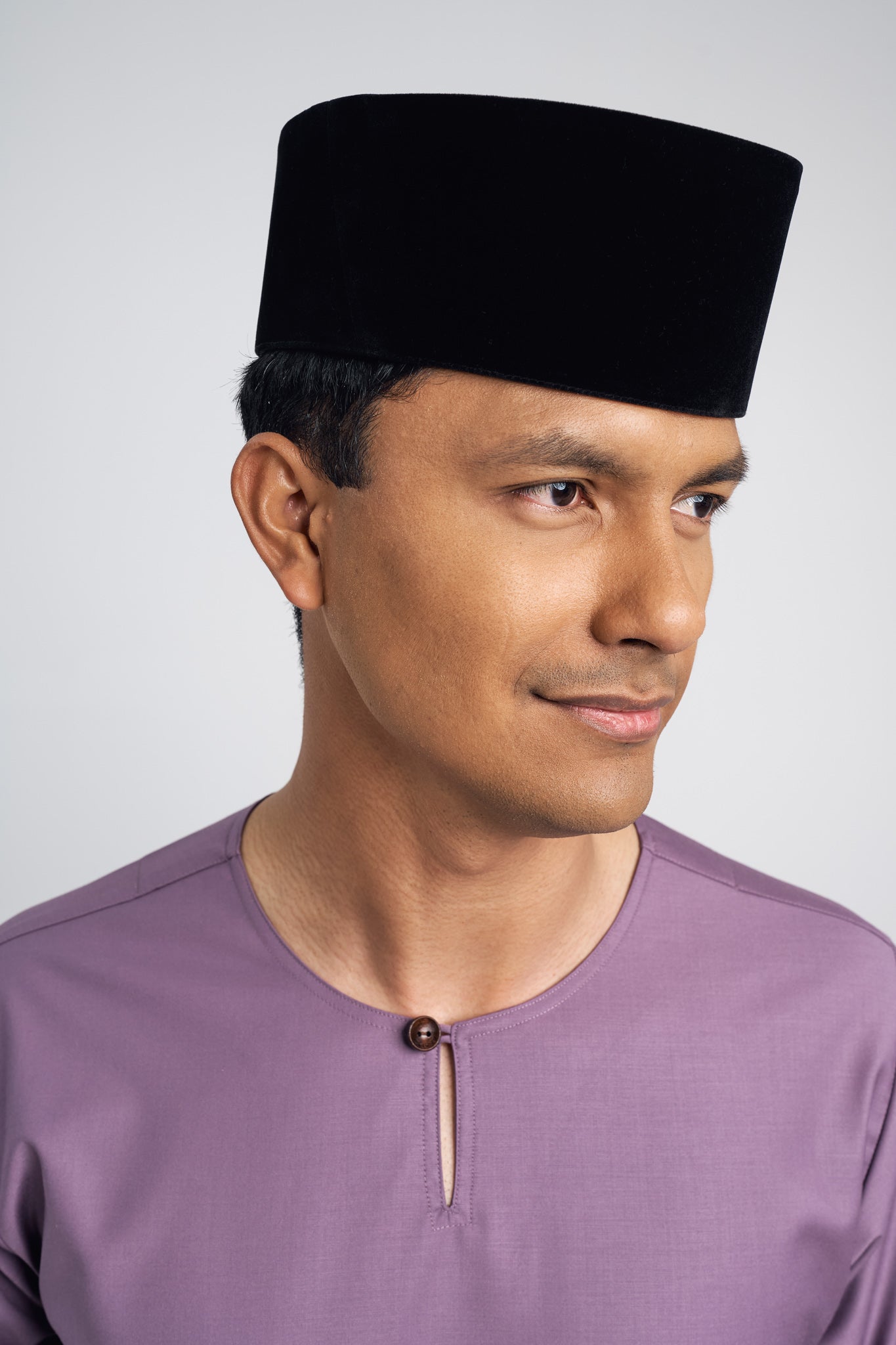 Patawali Modern Fit Baju Melayu Teluk Belanga - Dusty Lilac