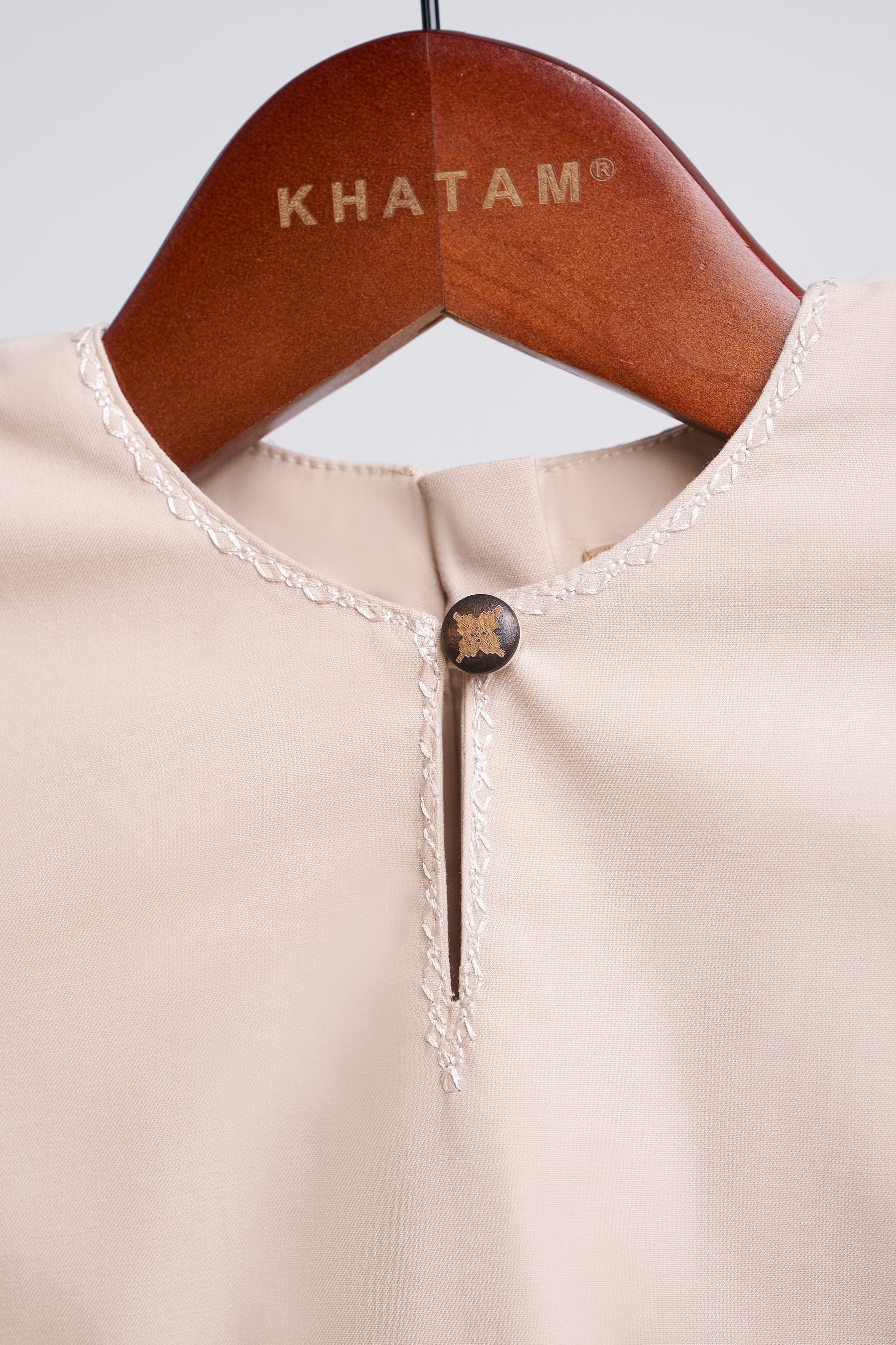 Patawali Baby Girls Baju Kurung - Ecru Beige