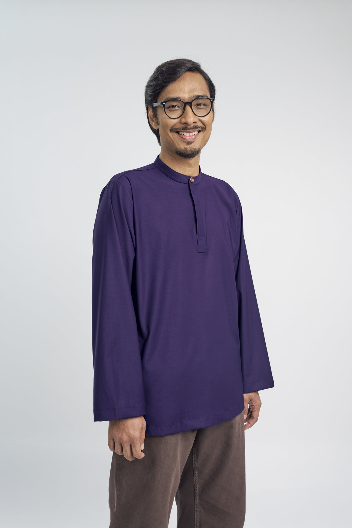 Patawali Collared Top - Dark Indigo