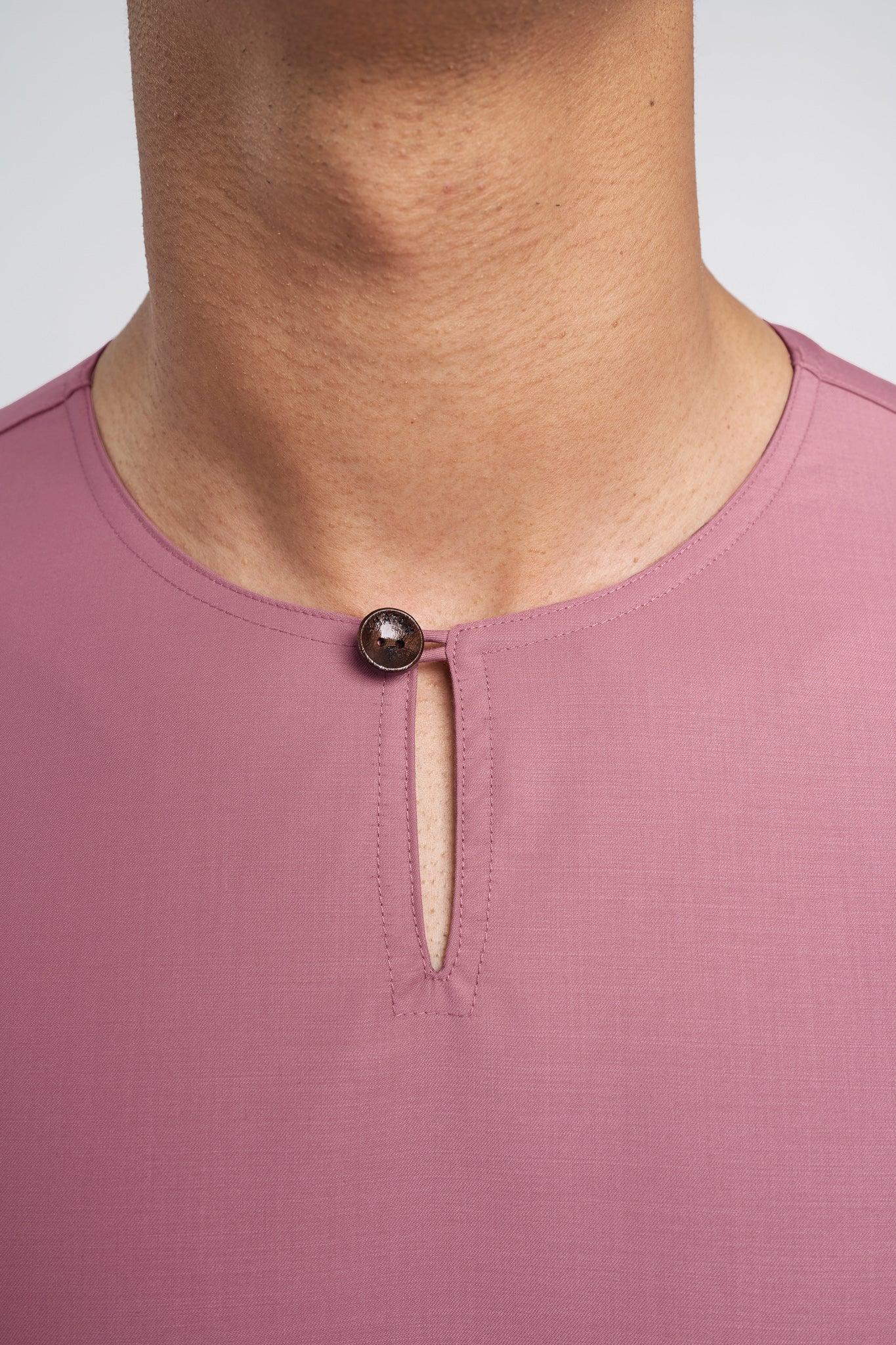 Patawali Modern Fit Baju Melayu Teluk Belanga - Pink Belacan