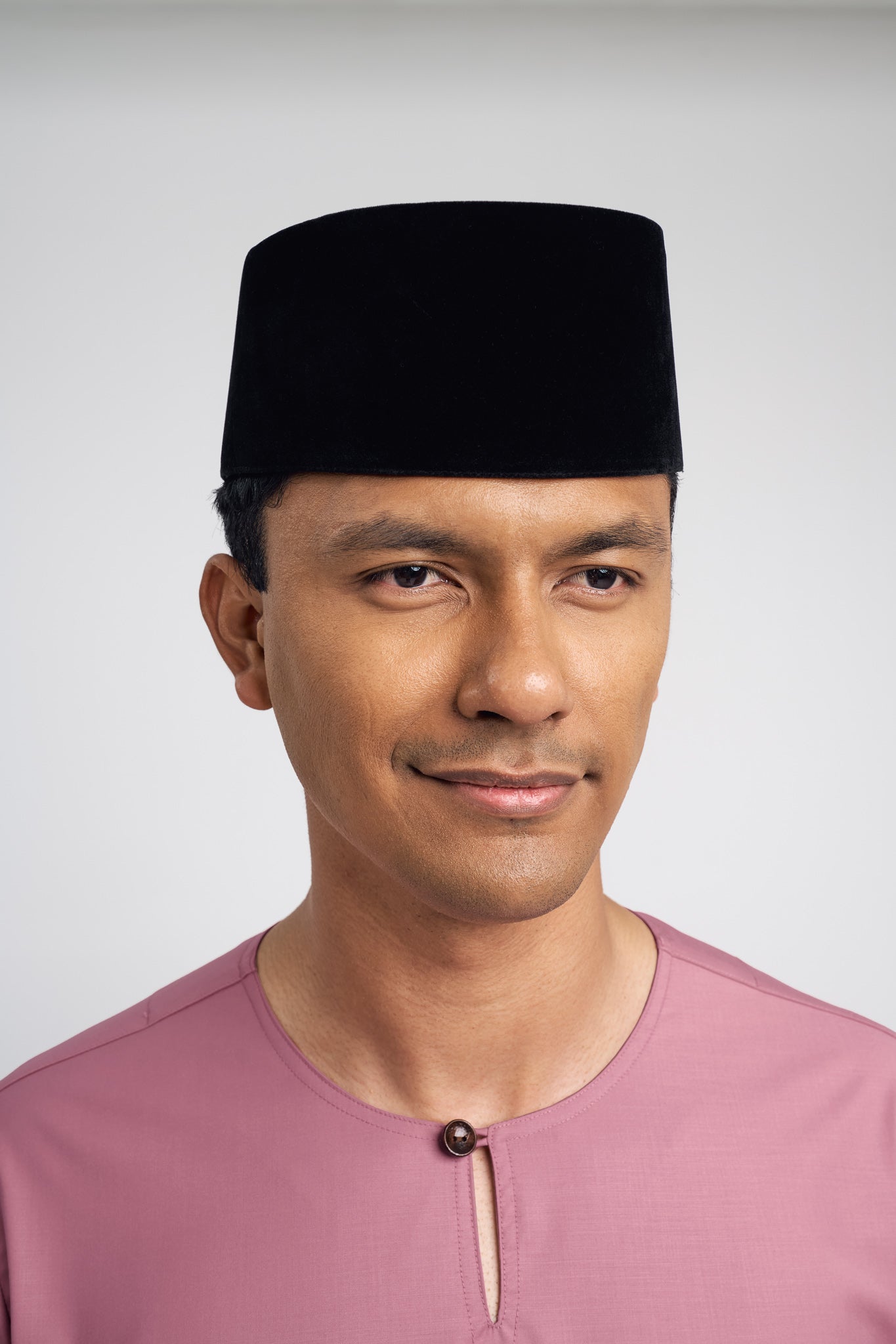 Patawali Modern Fit Baju Melayu Teluk Belanga - Pink Belacan