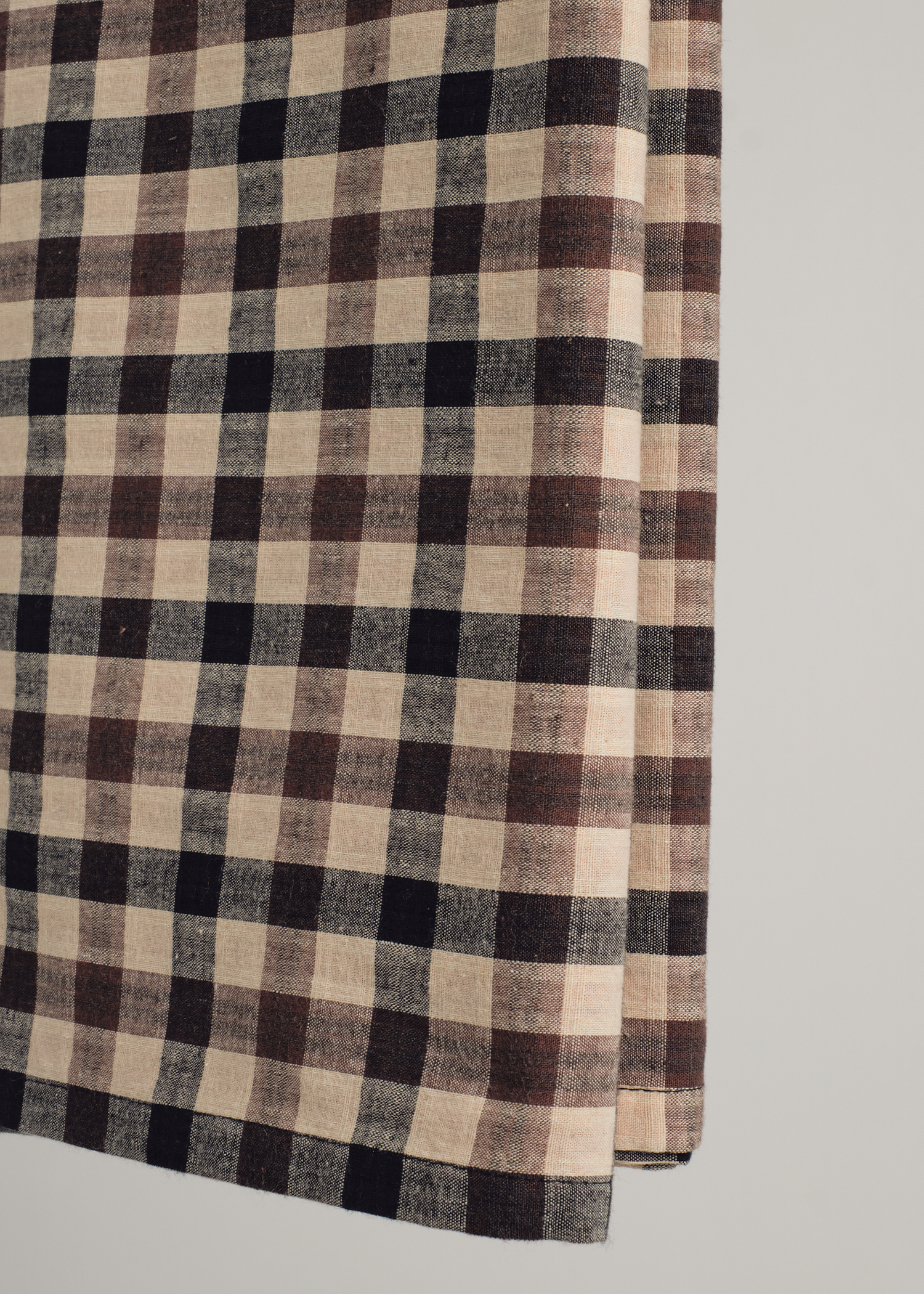 Mansoor Men Samping - Plaid Beige