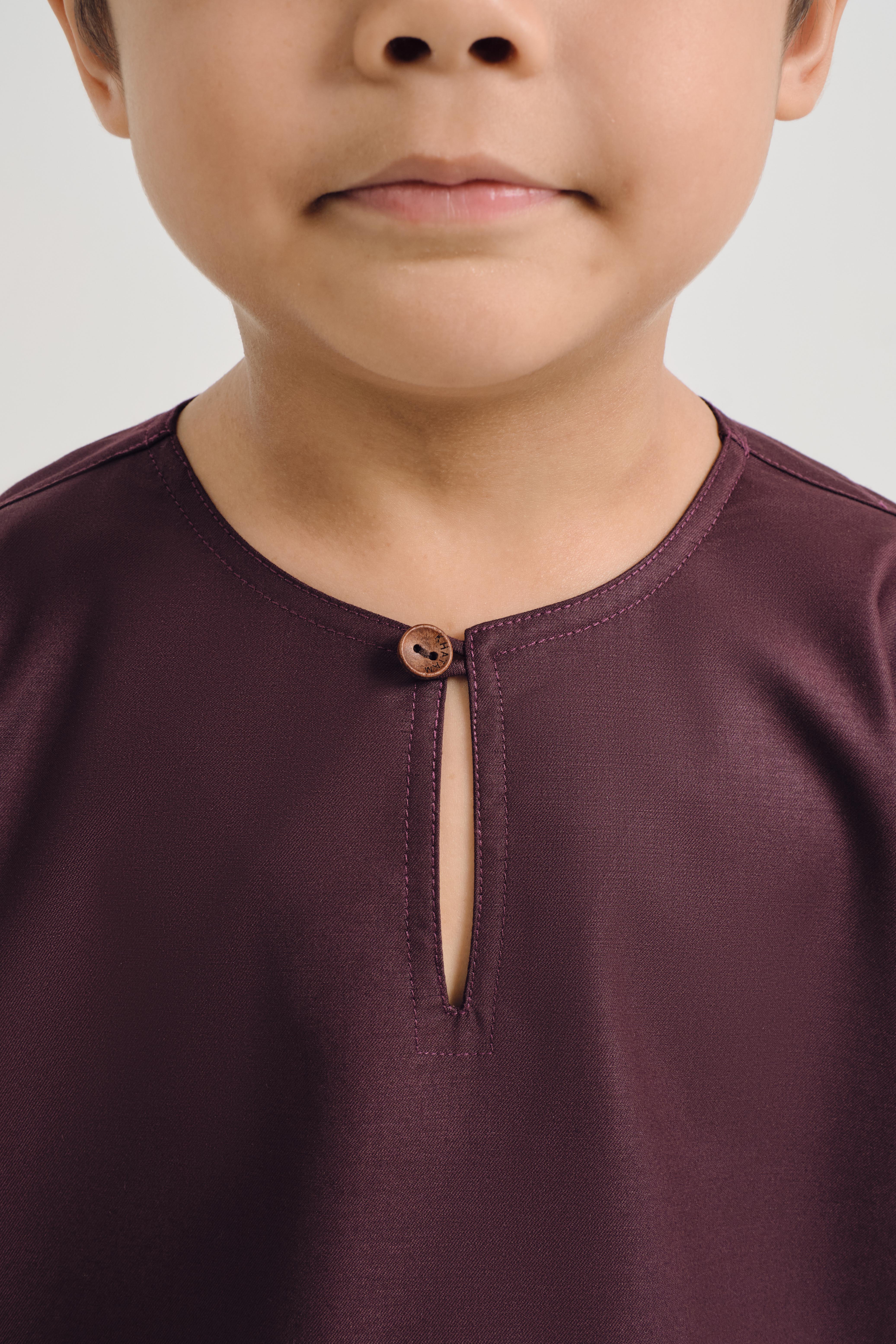 Patawali Boys Top - Plum