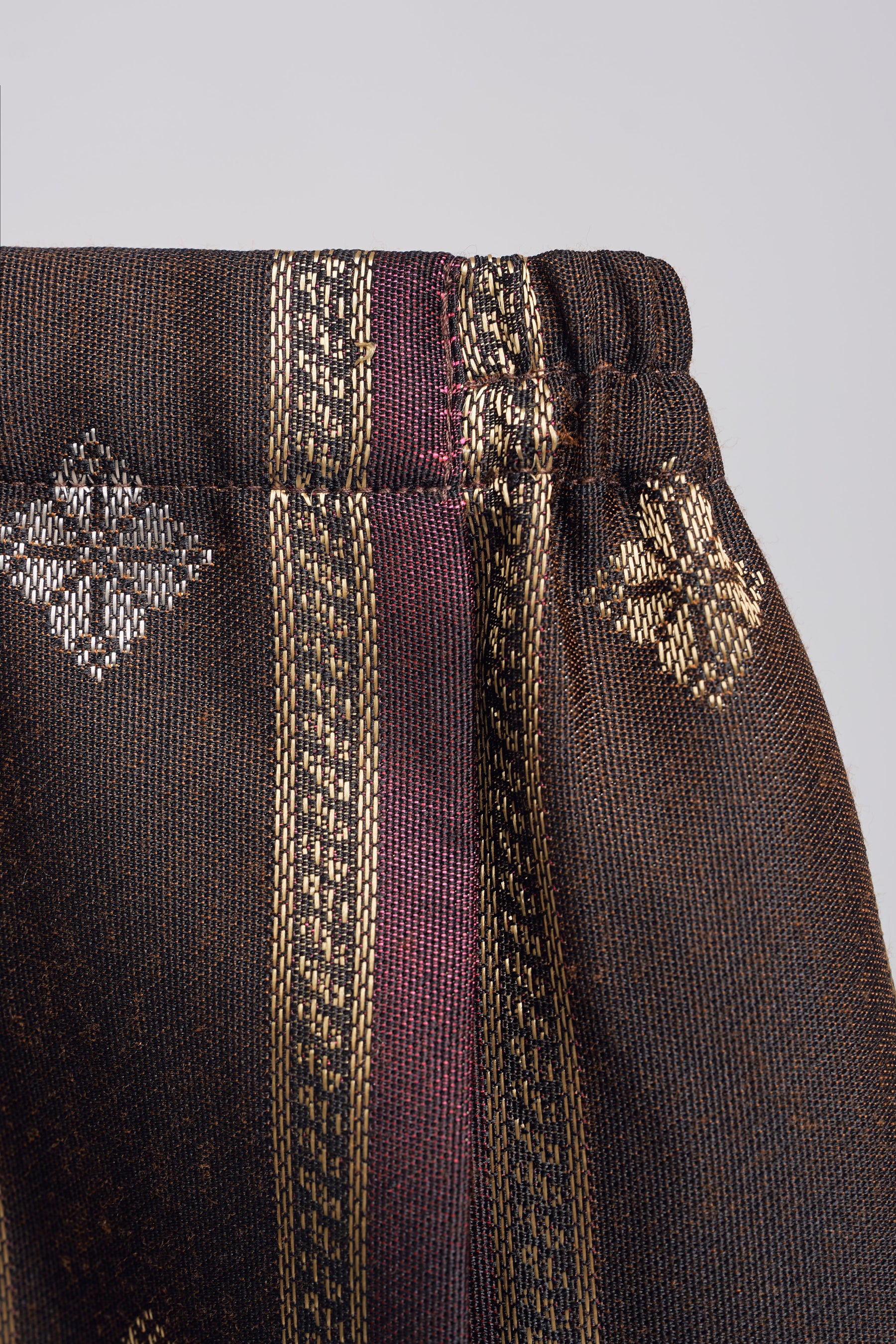 Boys Samping Galur Kelopak - Coklat Merah