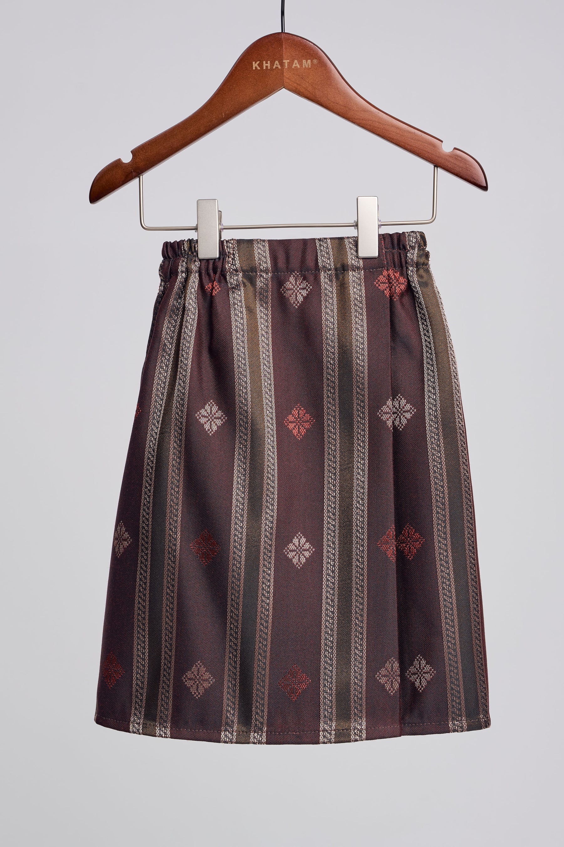 Boys Samping Galur Kelopak - Merah Perang