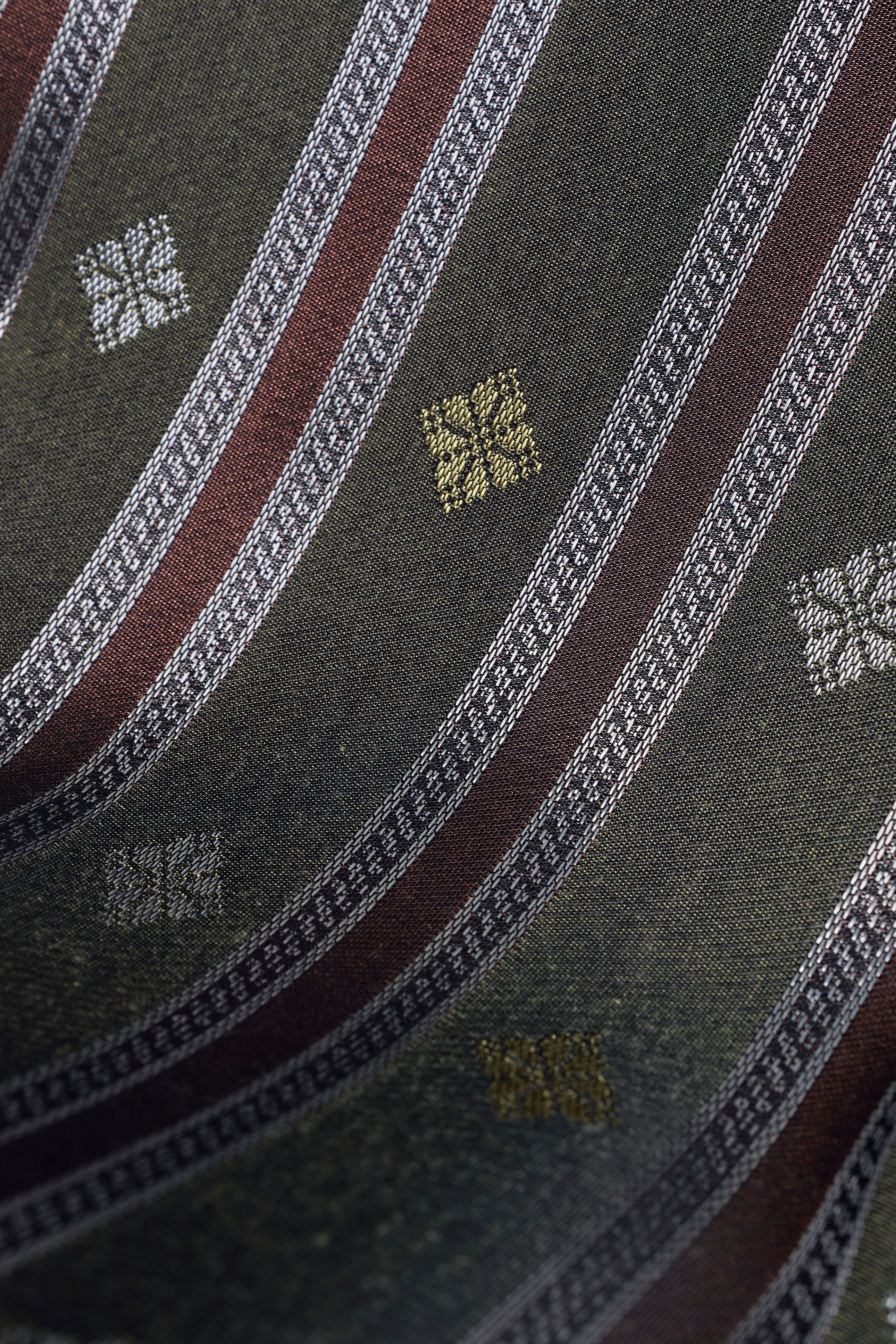 Boys Samping Galur Kelopak - Hijau Coklat