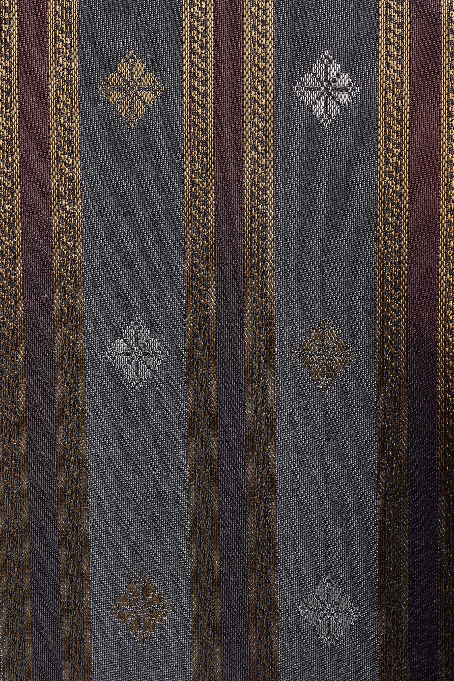 Samping Galur Kelopak - Kelabu Merah