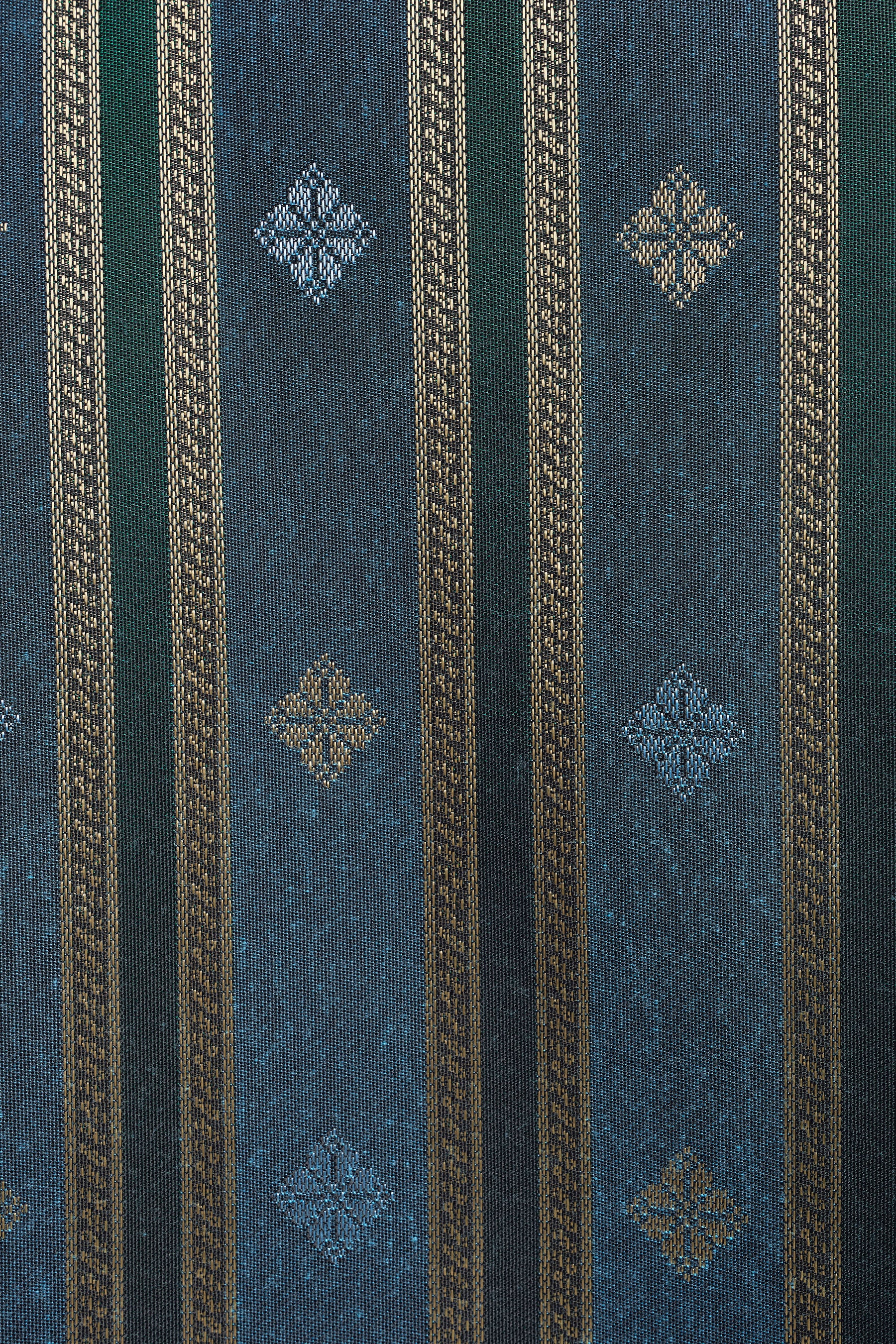 Samping Galur Kelopak - Biru Hijau