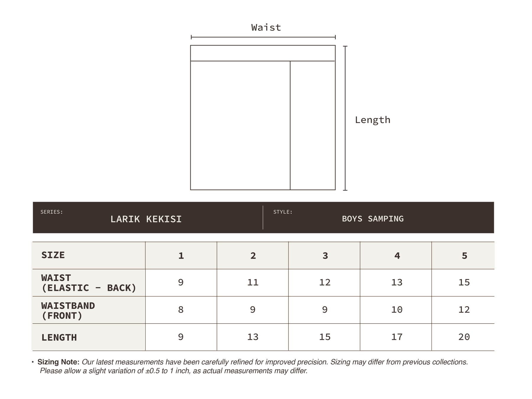 Boys Samping Larik Kekisi - Hijau