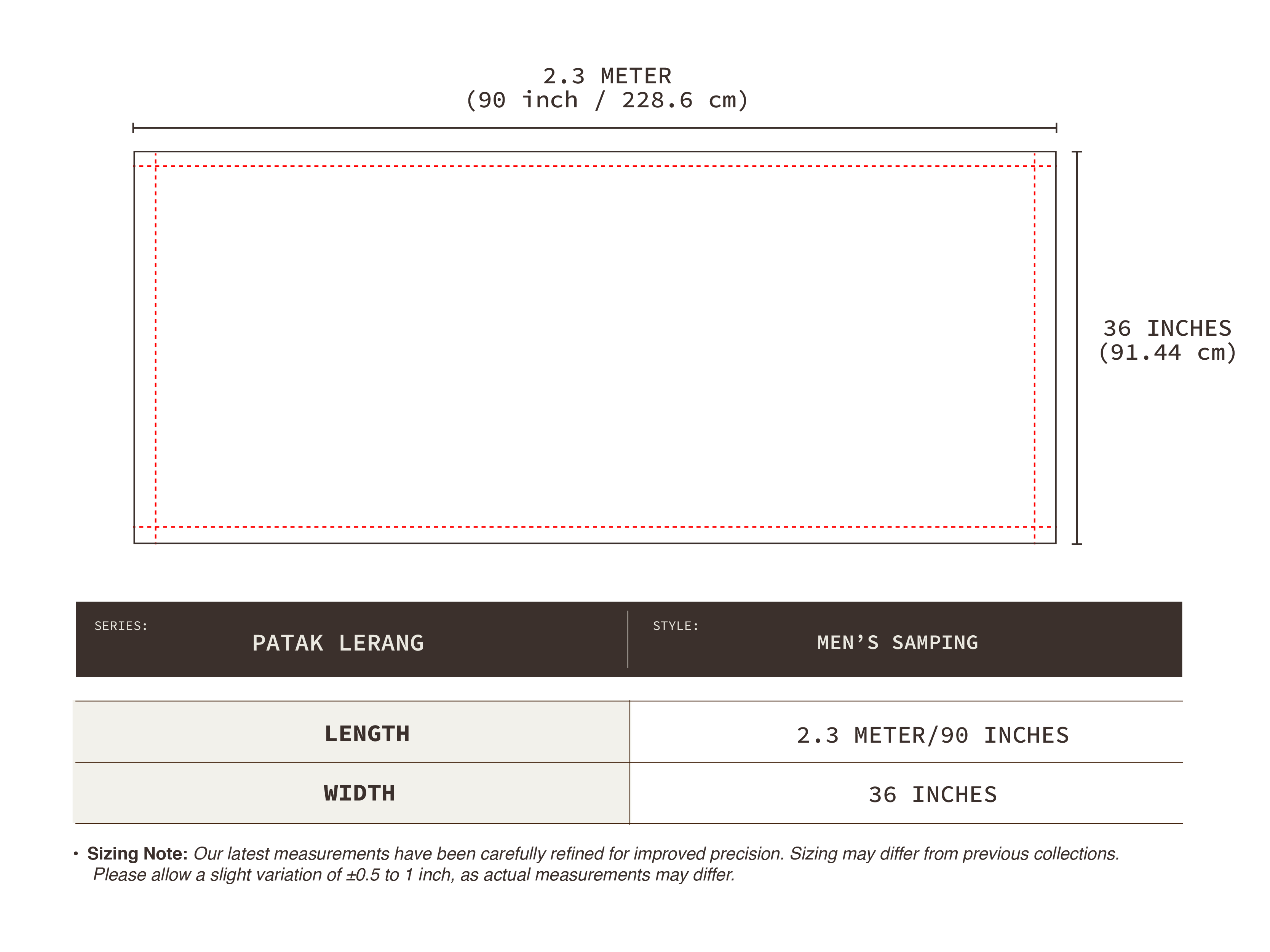 Samping Patak Lerang - Merah Jambu
