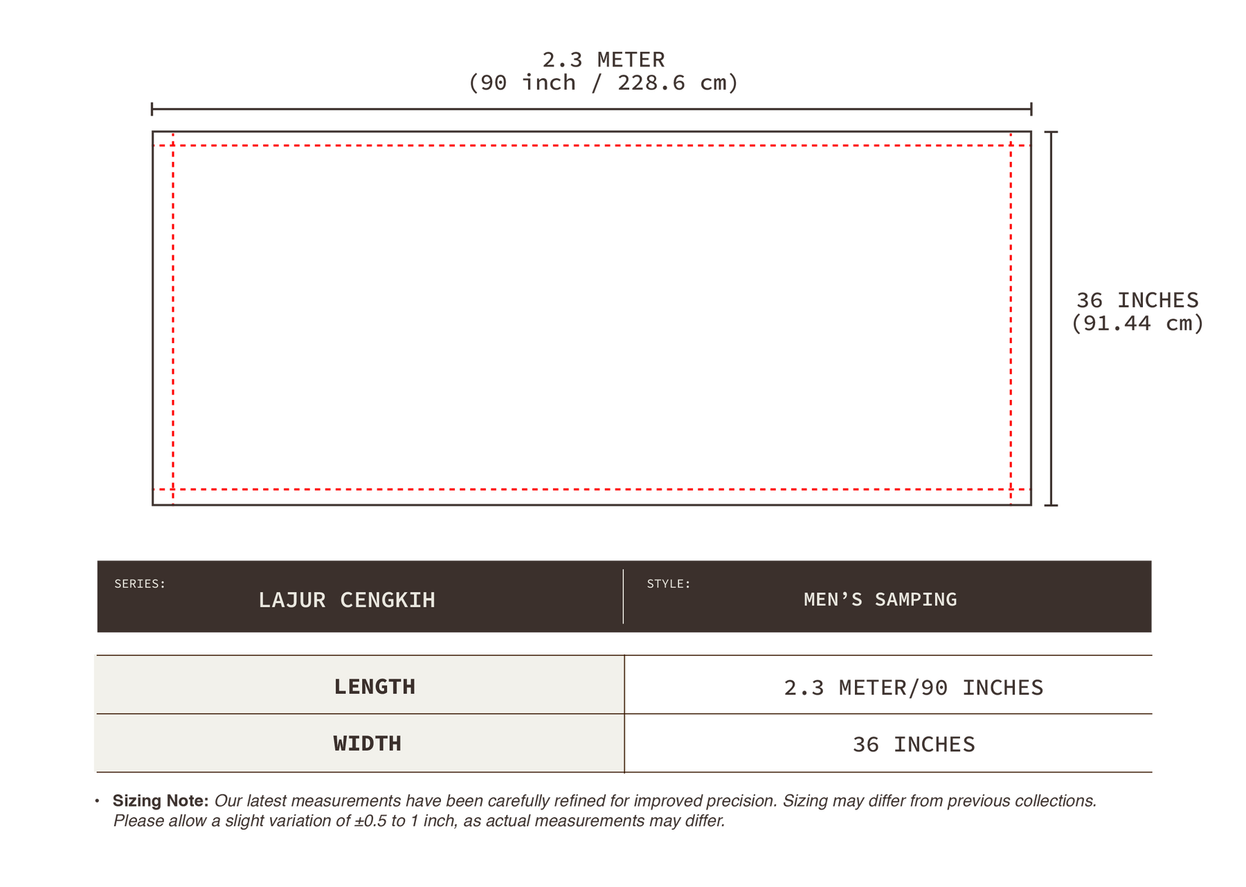 Samping Lajur Cengkih - Perak Biru