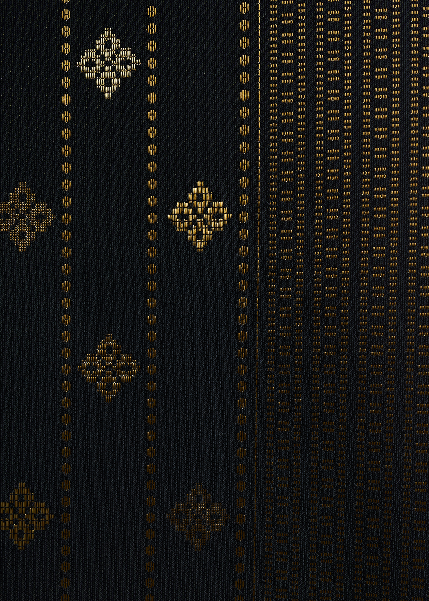 Samping Galur Melur - Hitam