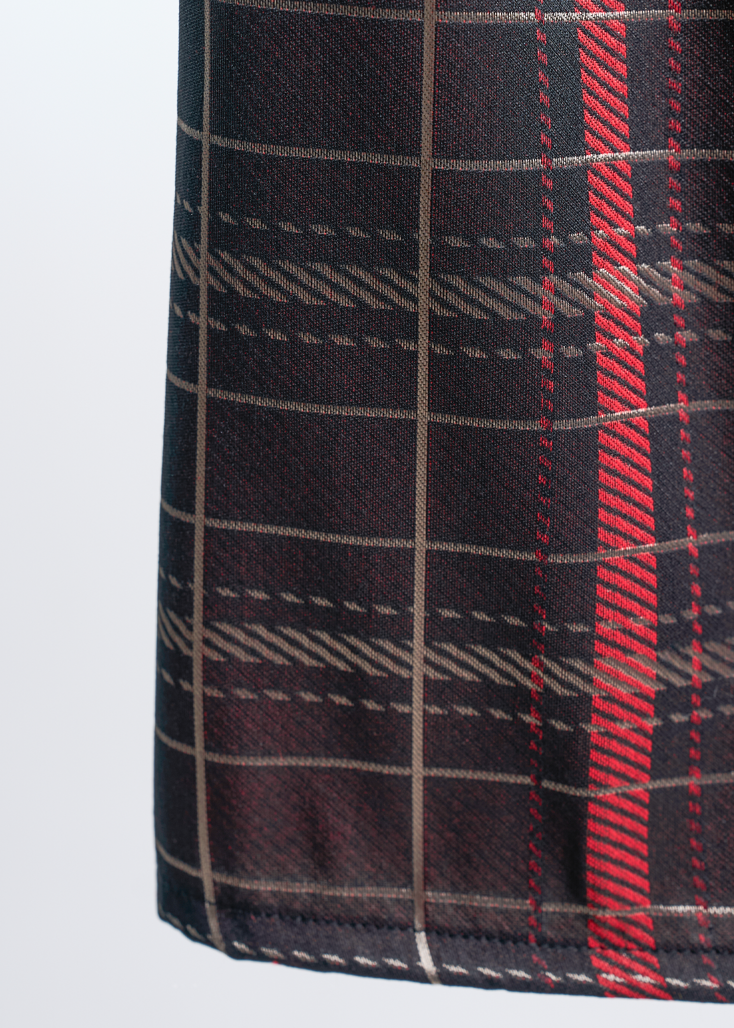 Boys Samping Larik Kekisi - Hitam