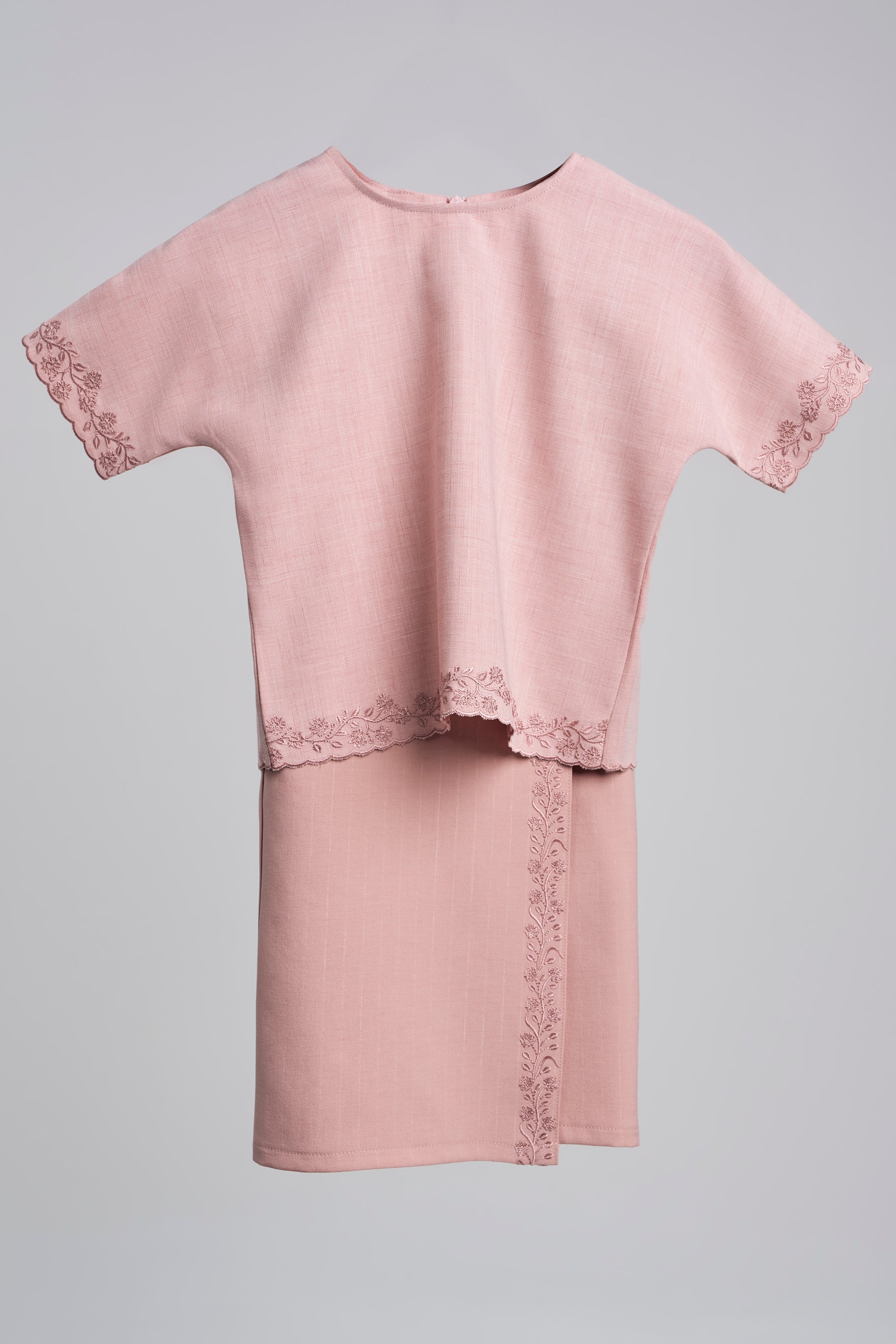 Setanjong Baby Girl Baju Kurung - Pink