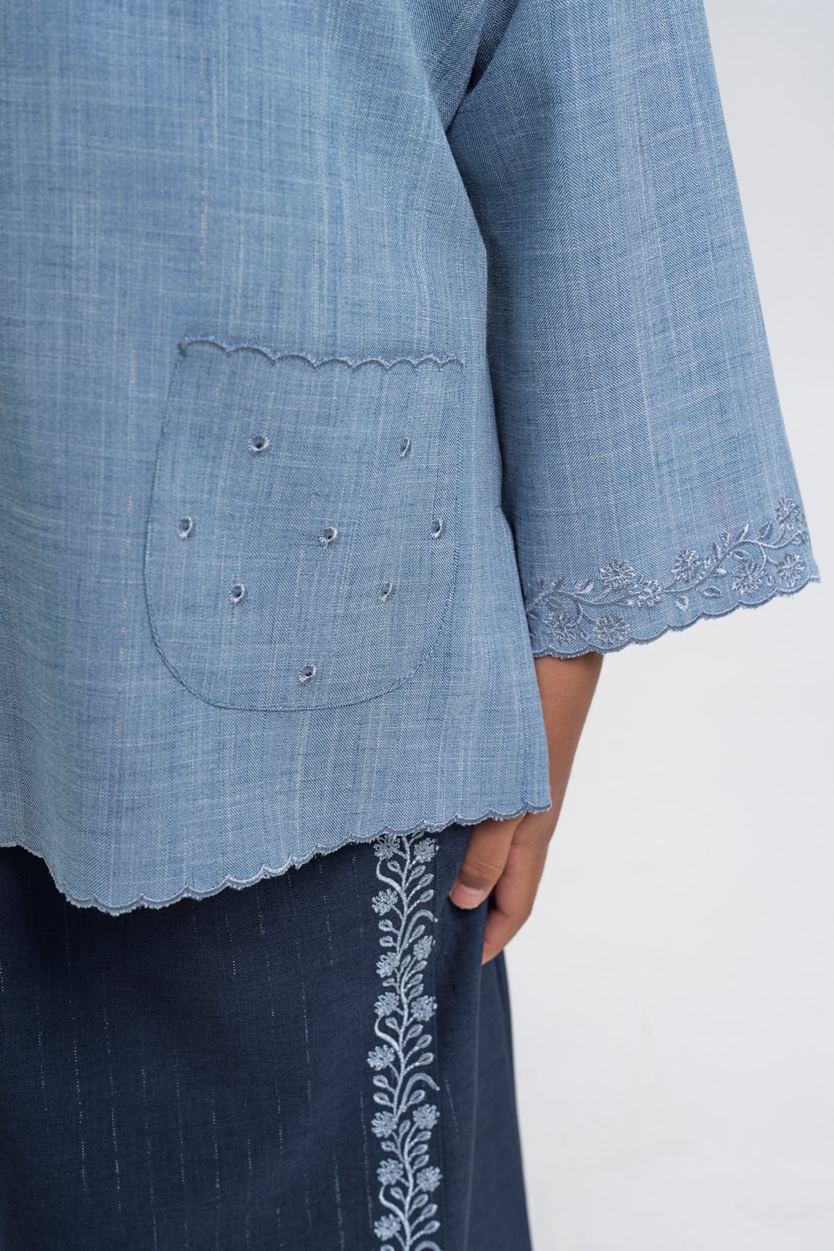 Setanjong Girls Baju Kurung - Blue