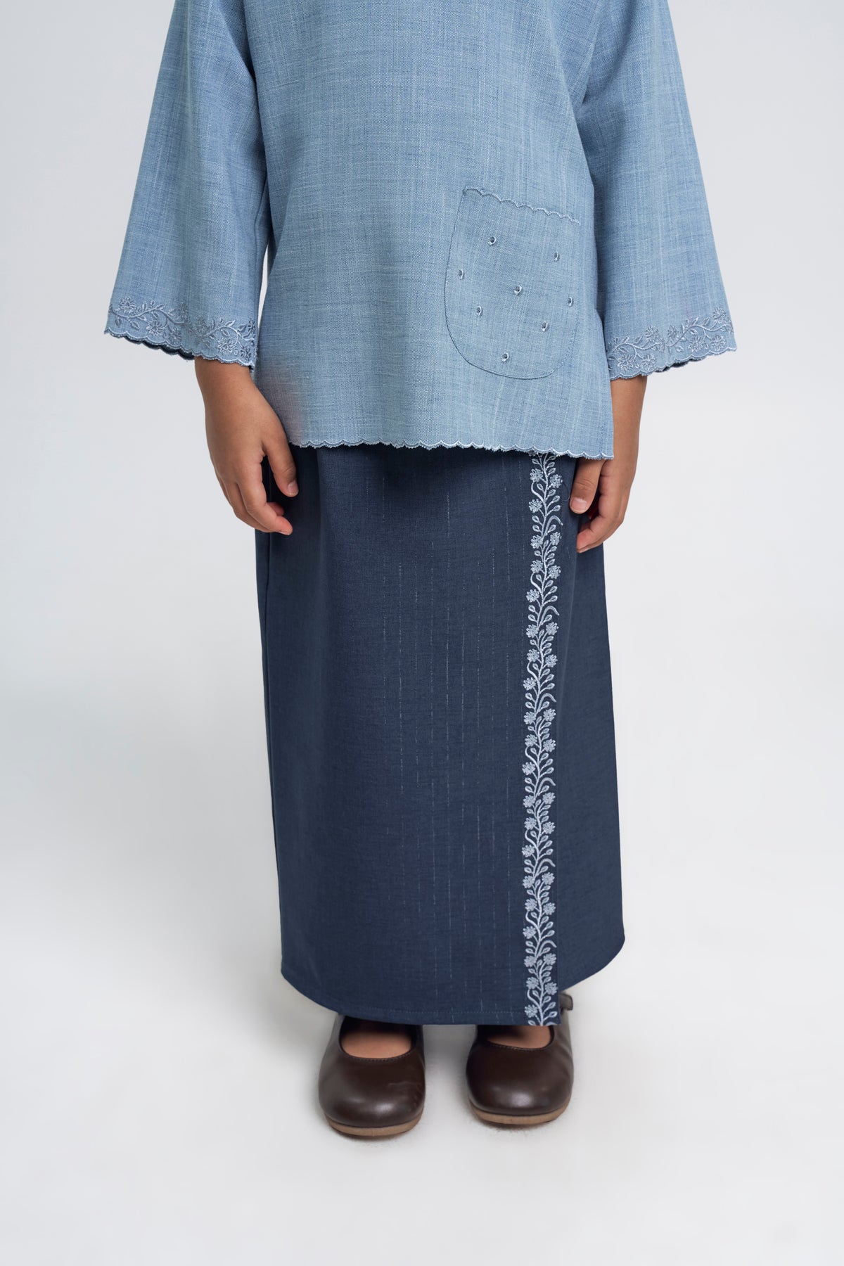 Setanjong Girls Baju Kurung - Blue