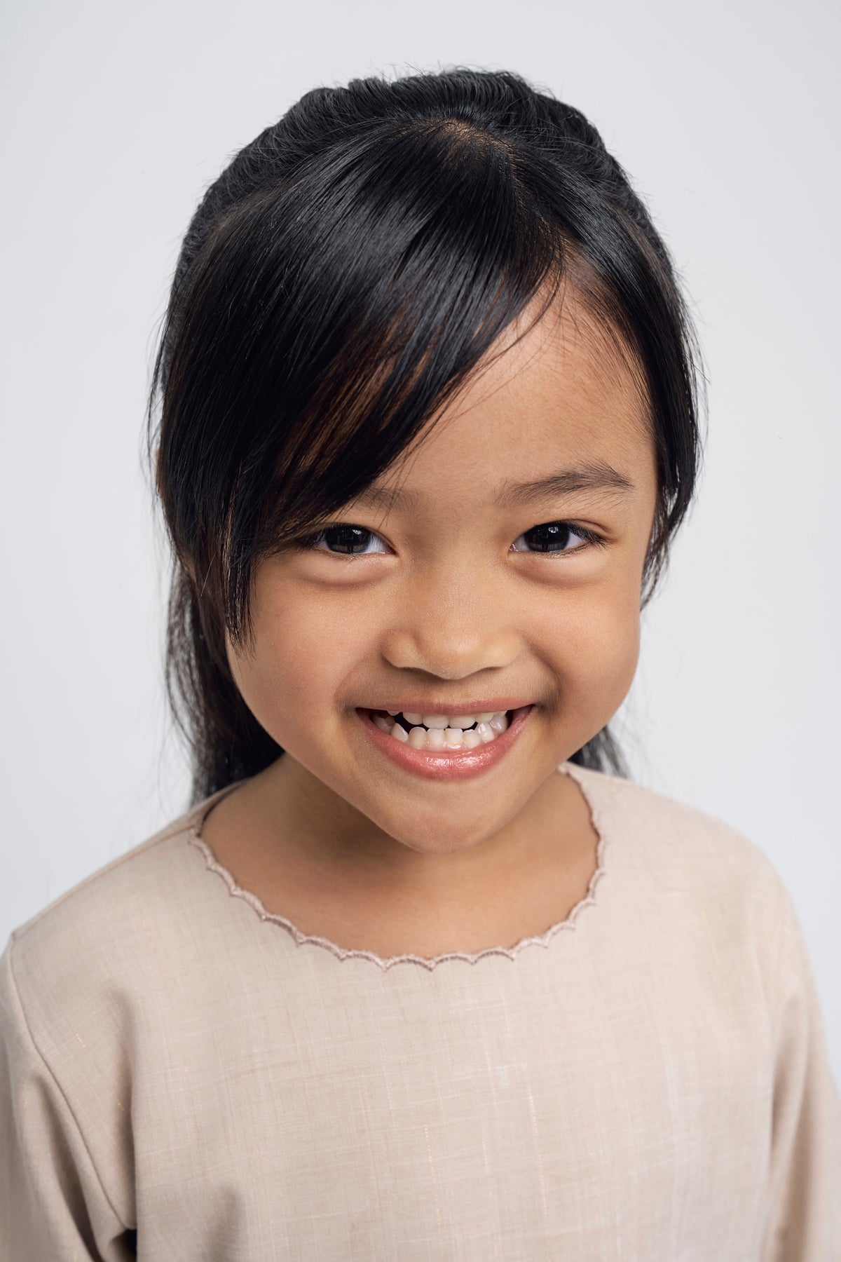 Setanjong Girls Baju Kurung - Beige