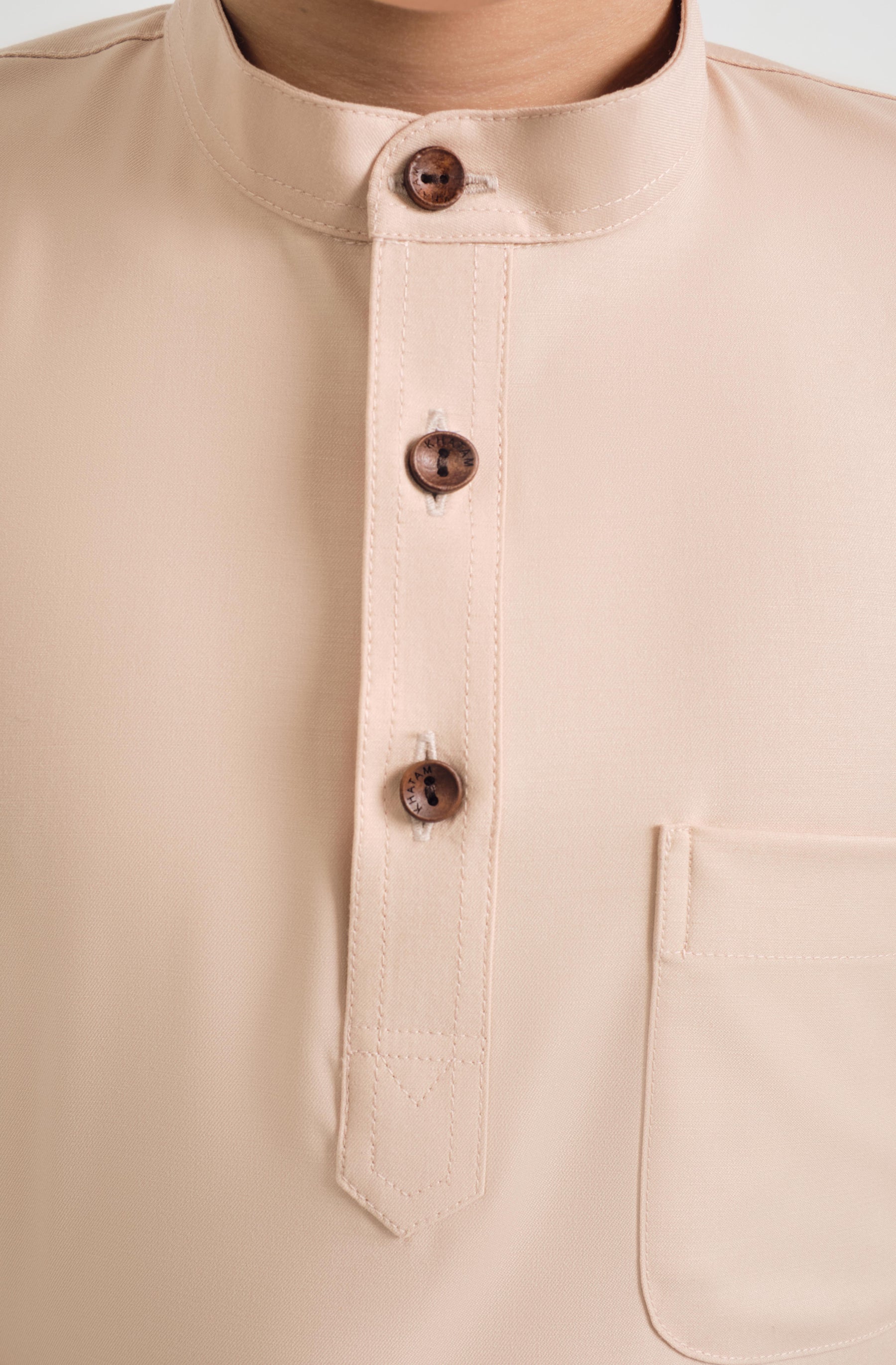 Patawali Boys Baju Melayu Cekak Musang - Soft Peach