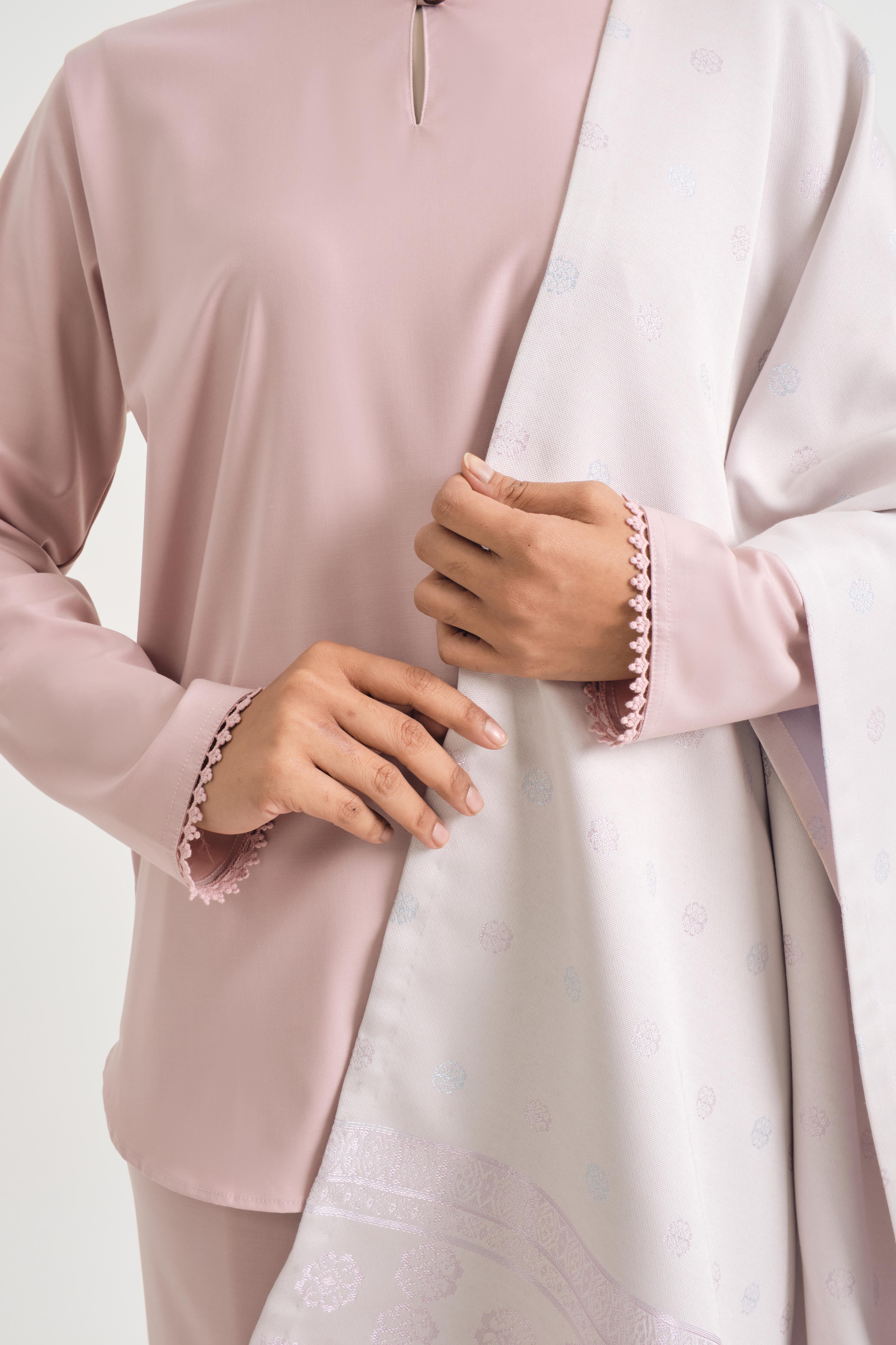 Patawali Baju Kurung - Soft Pink