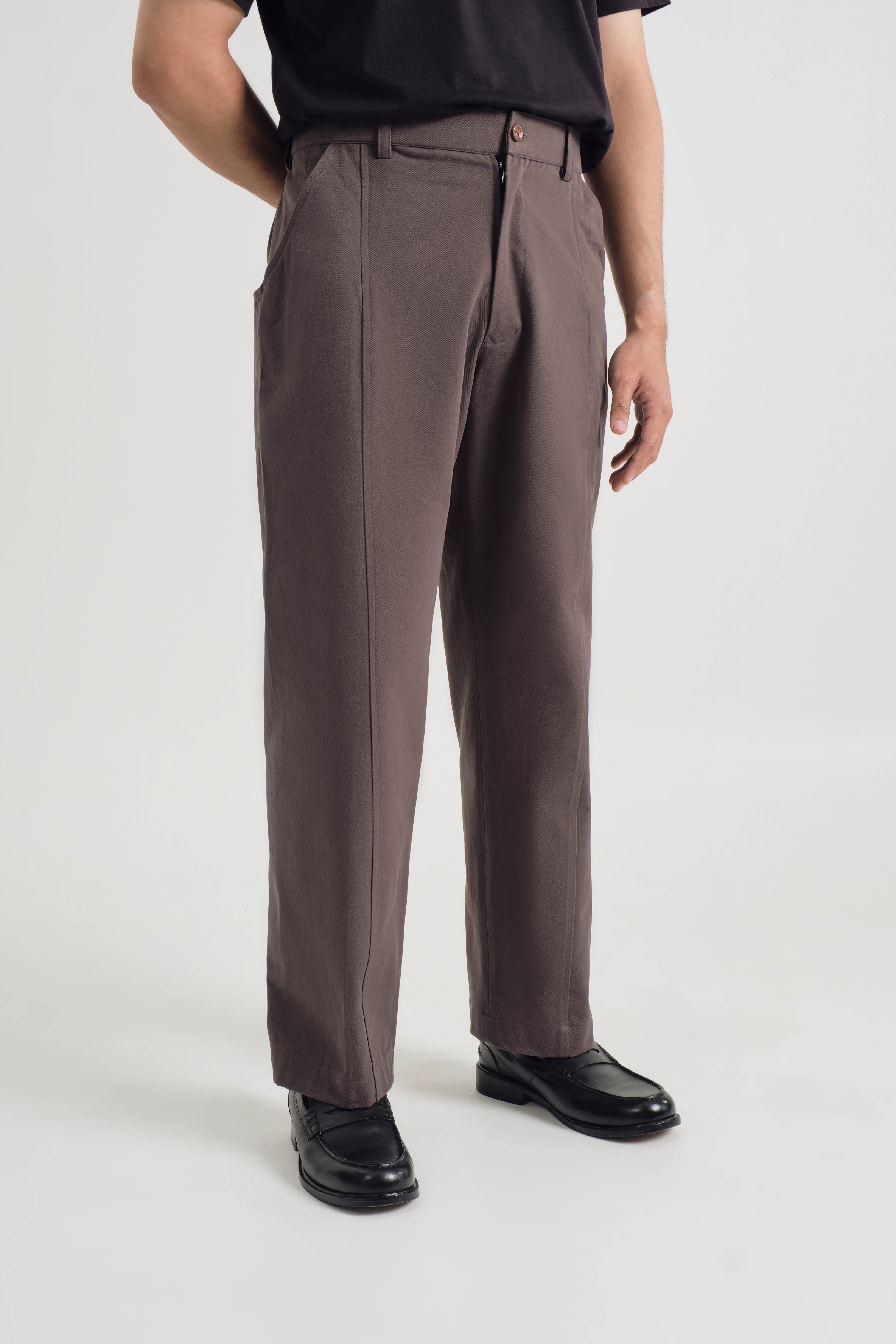 KHATAM x M.NASIR : Relaxed Fit Pants - Steel Grey