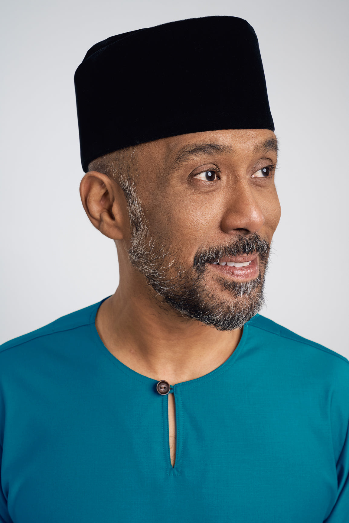 Patawali Modern Fit Baju Melayu Teluk Belanga - Turquoise