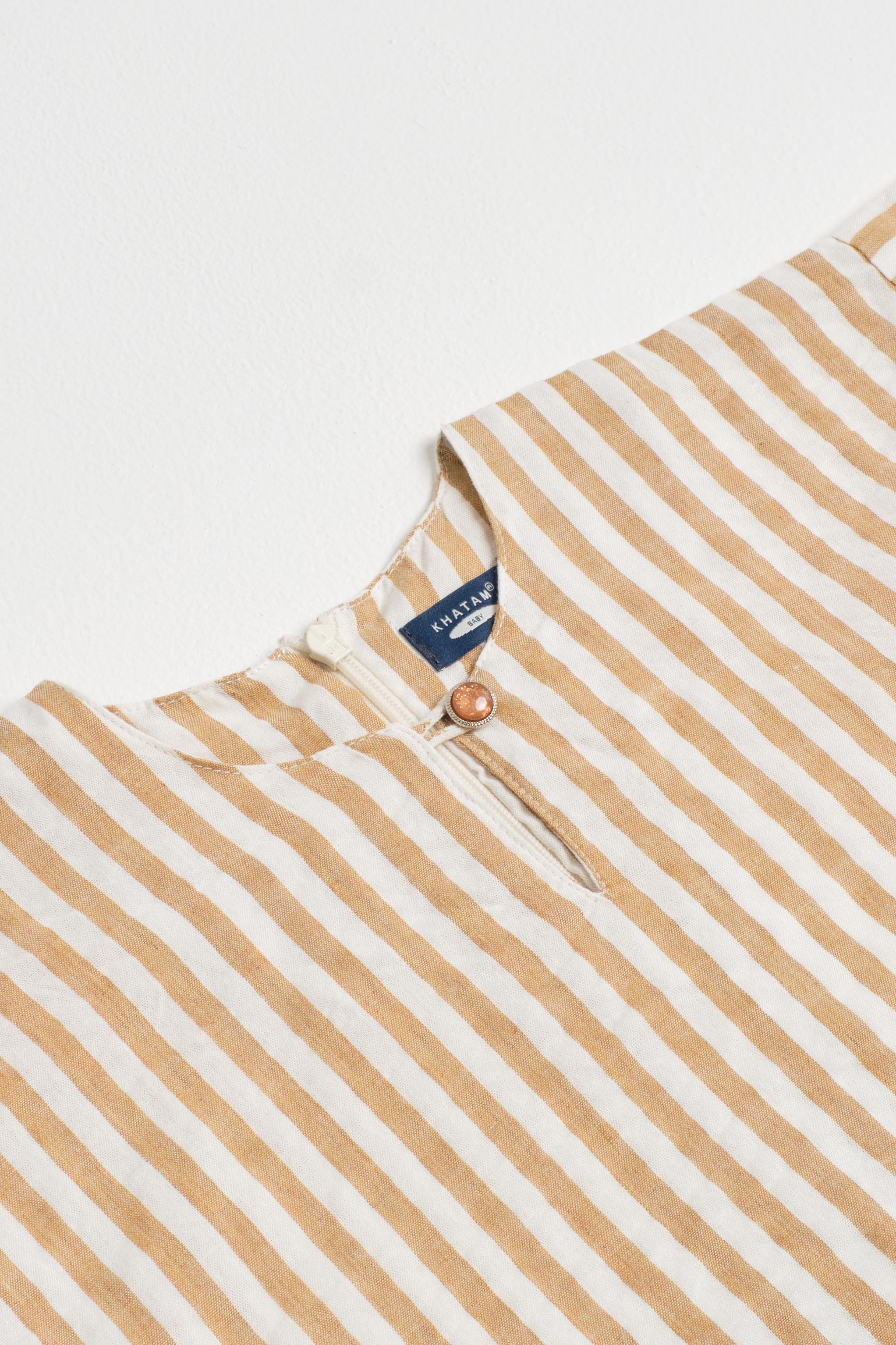 Pangku Baby Girls Kurung Kedah - Stripe Yellow