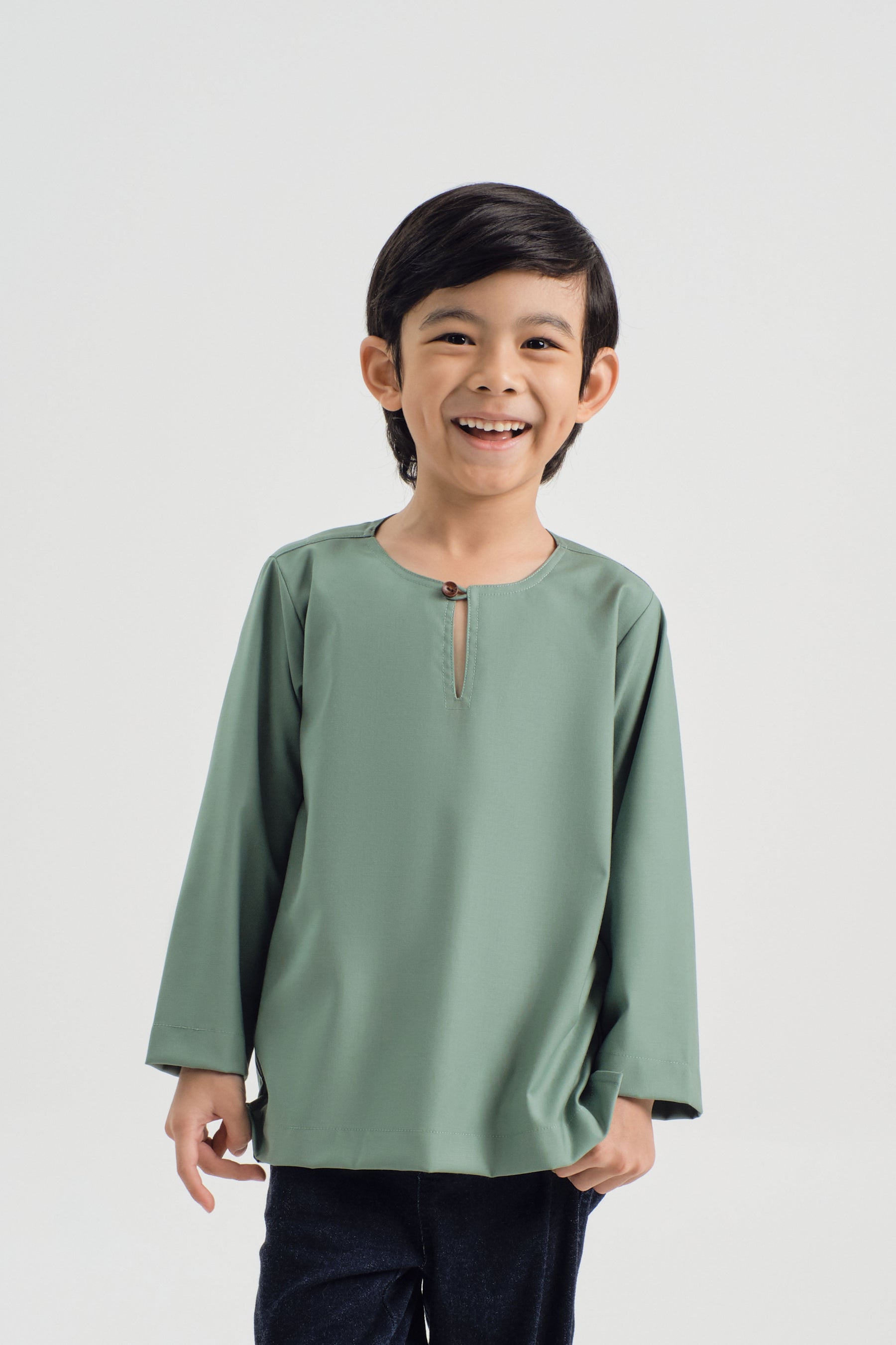 Patawali Boys Top - Soft Teal Green