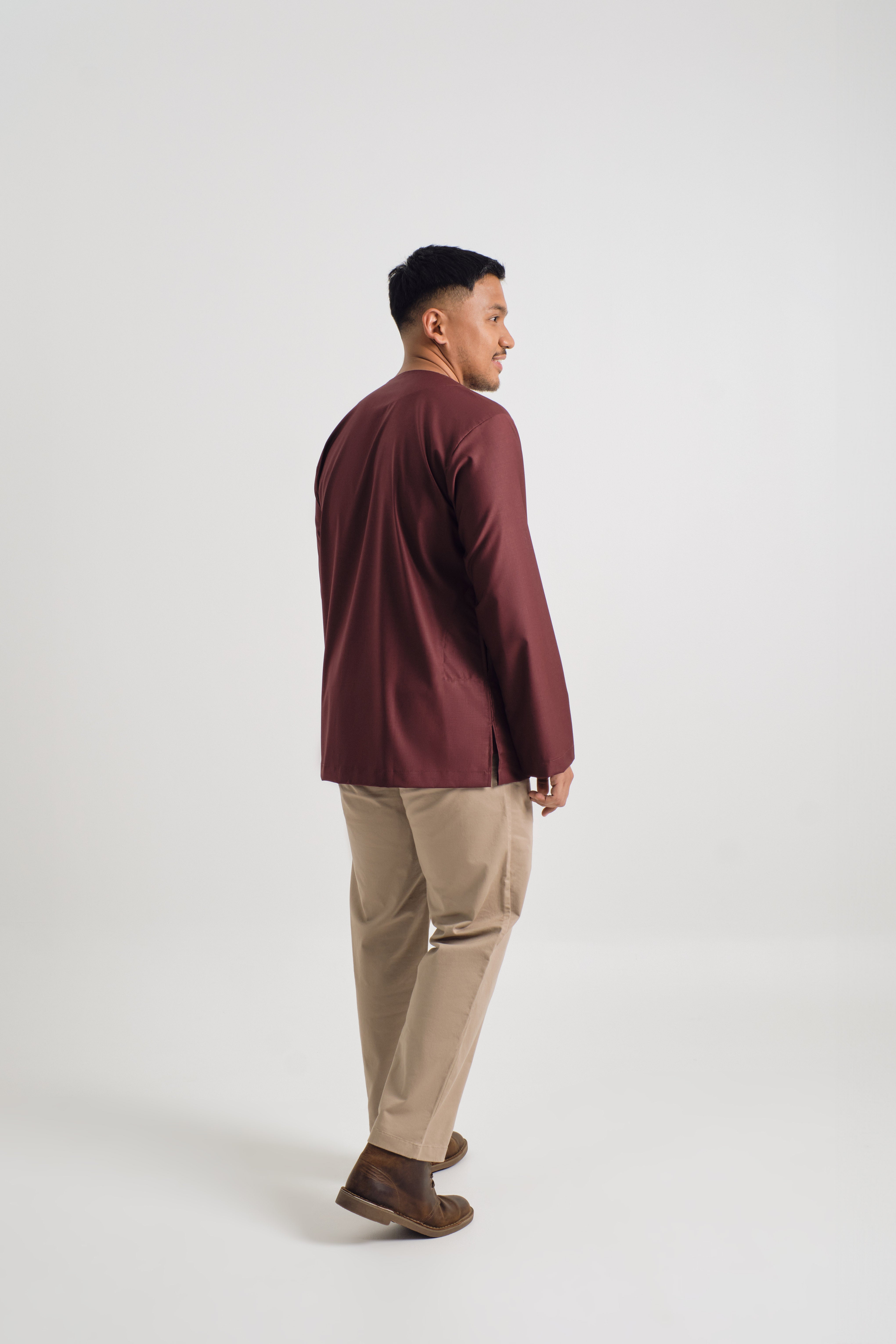 Patawali Top - Burgundy Red