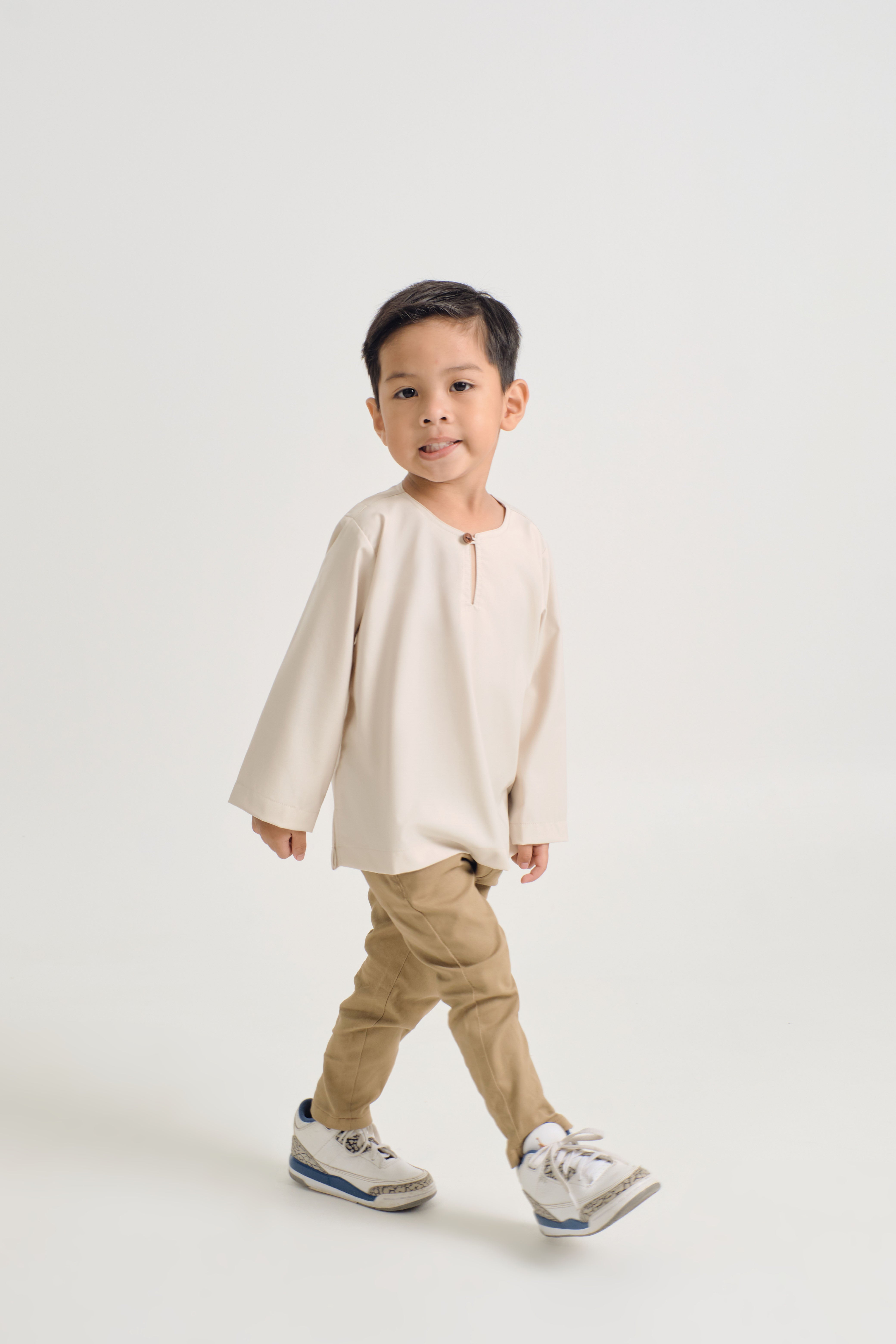 Patawali Boys Top - Ecru Beige