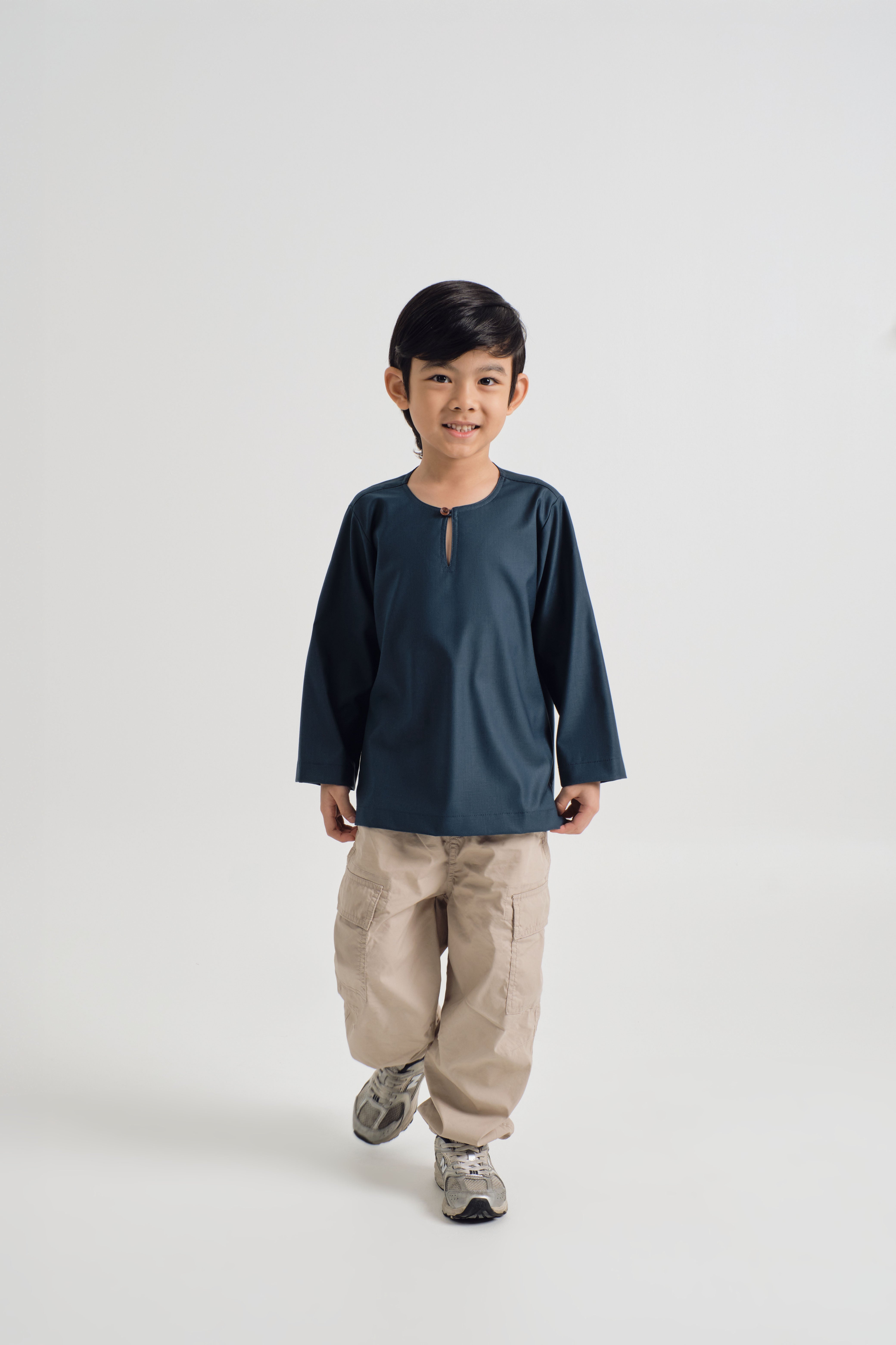 Patawali Boys Top - Peacock Green