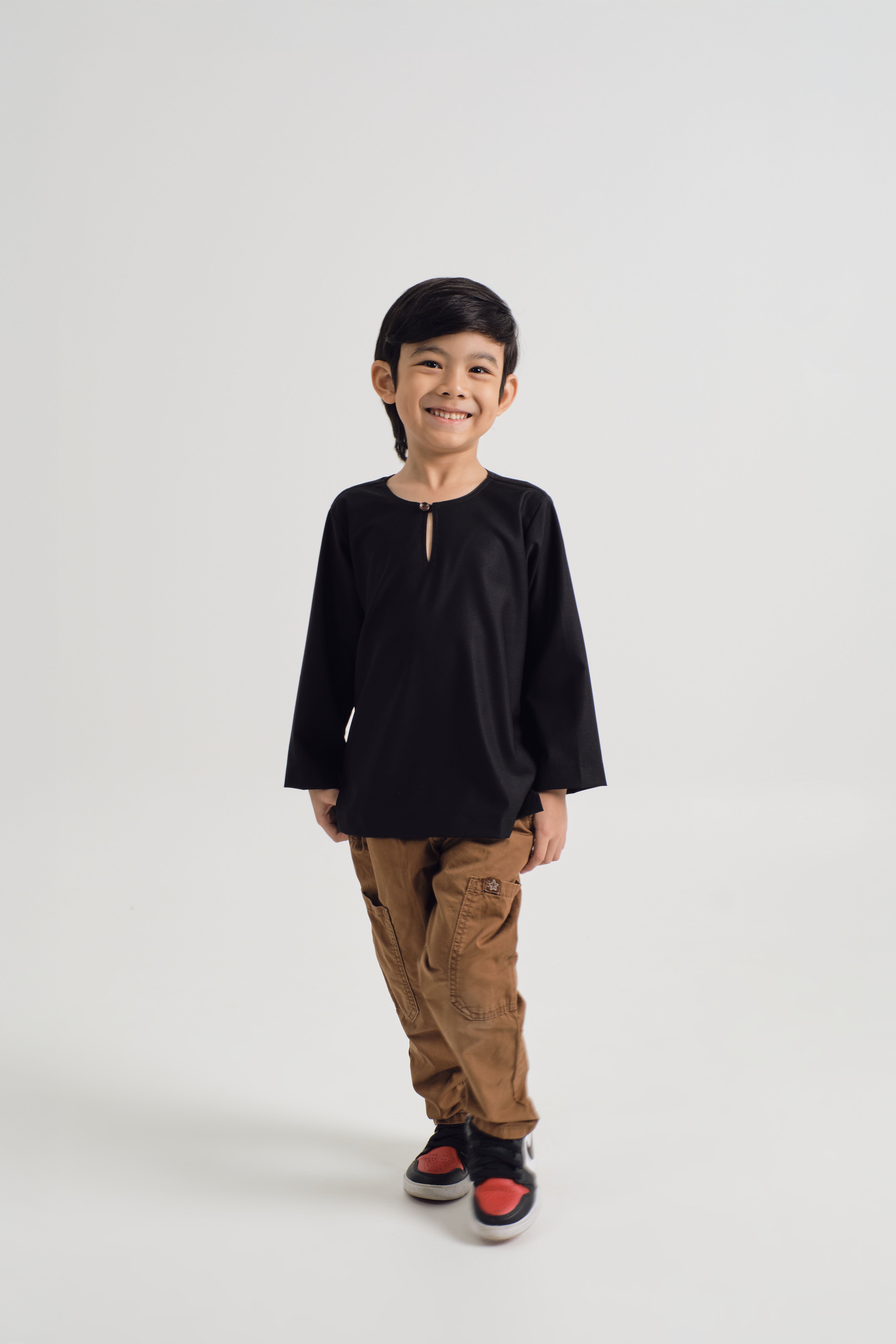 Patawali Boys Top - Opal Black
