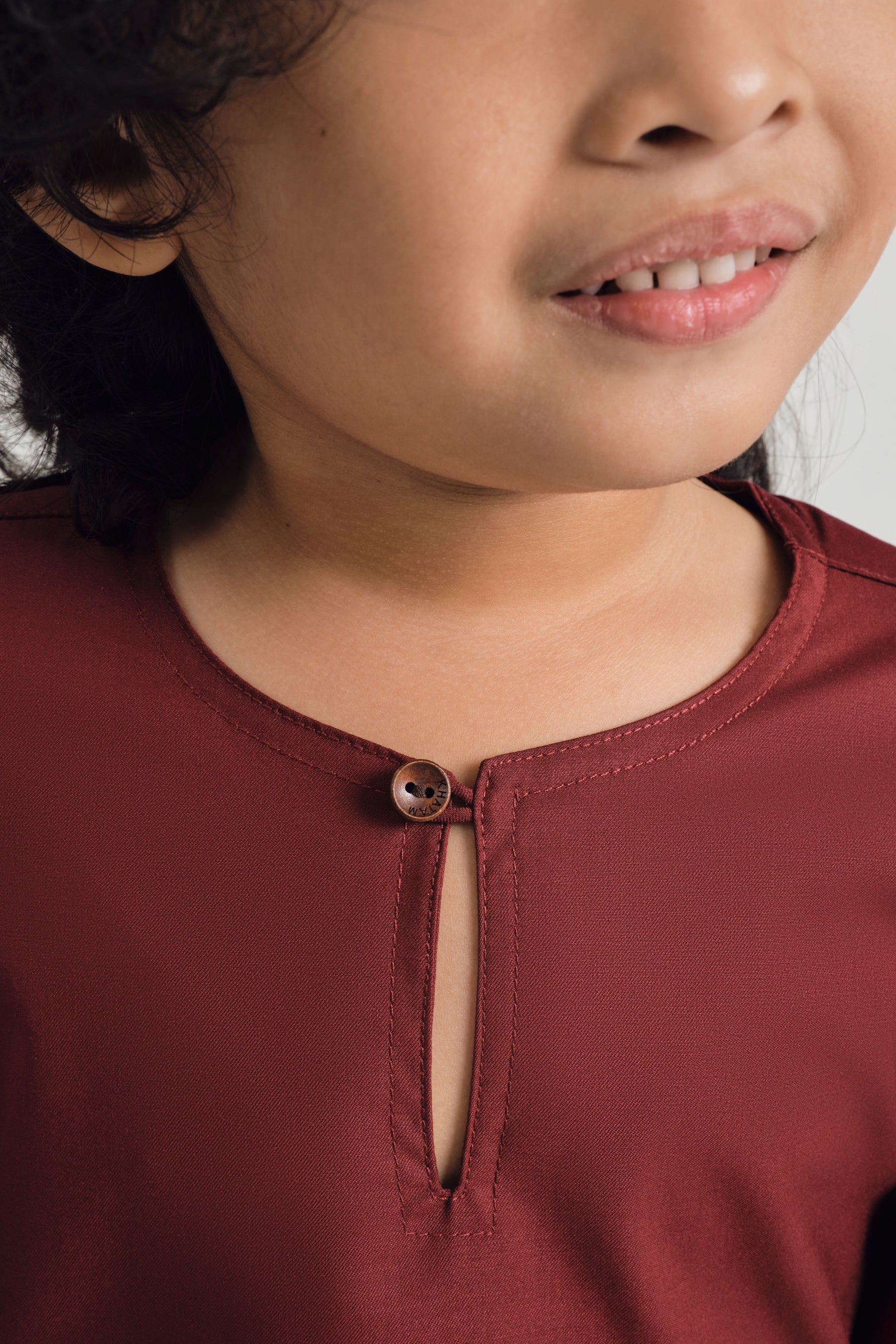 Patawali Boys Top - Mahogany Red