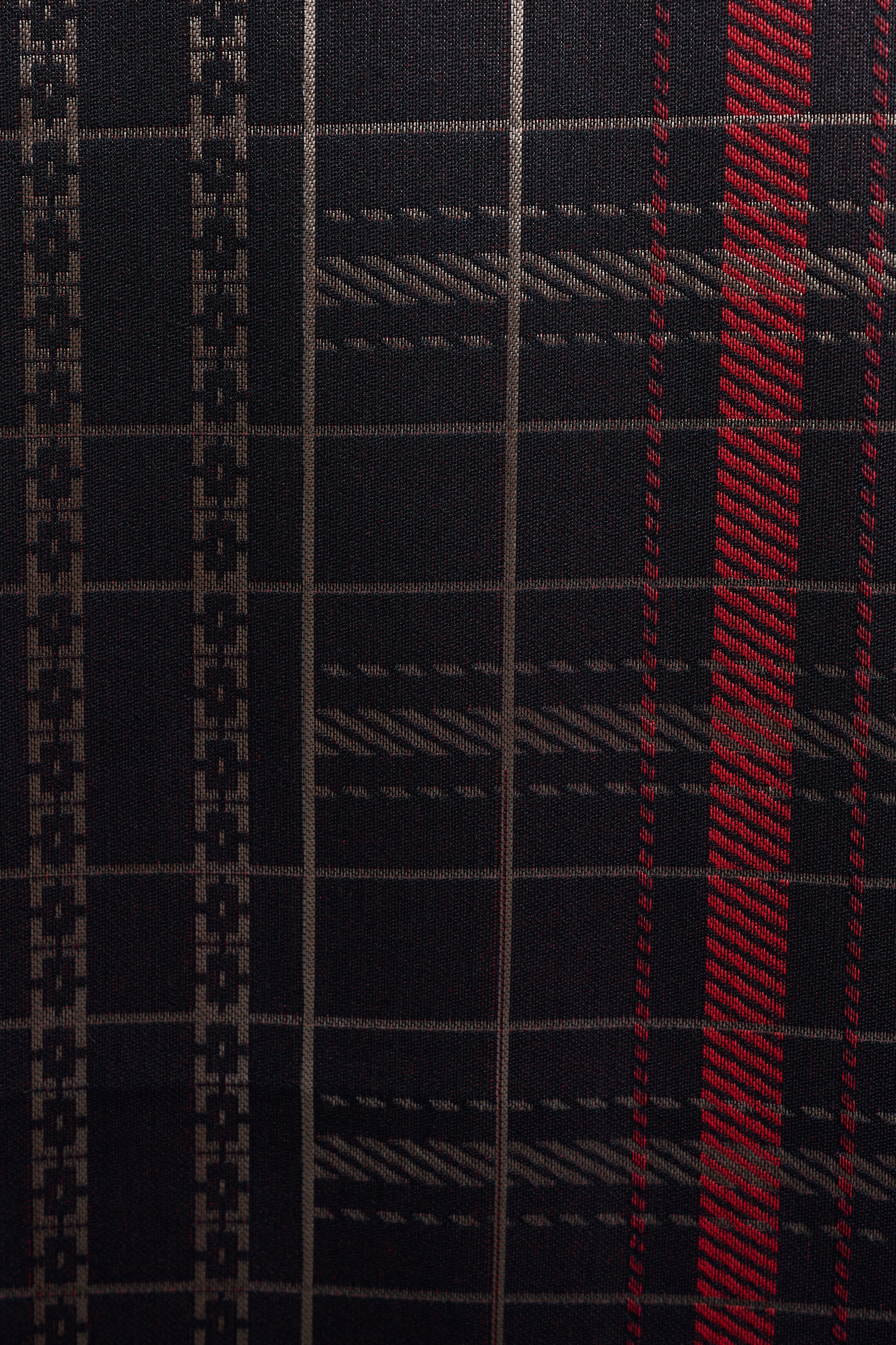 Samping Larik Kekisi - Hitam