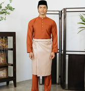 Patawali Baju Melayu Cekak Musang Brick Red