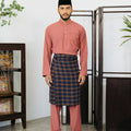 Patawali Baju Melayu Cekak Musang Rosewood Pink