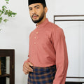 Patawali Baju Melayu Cekak Musang Rosewood Pink