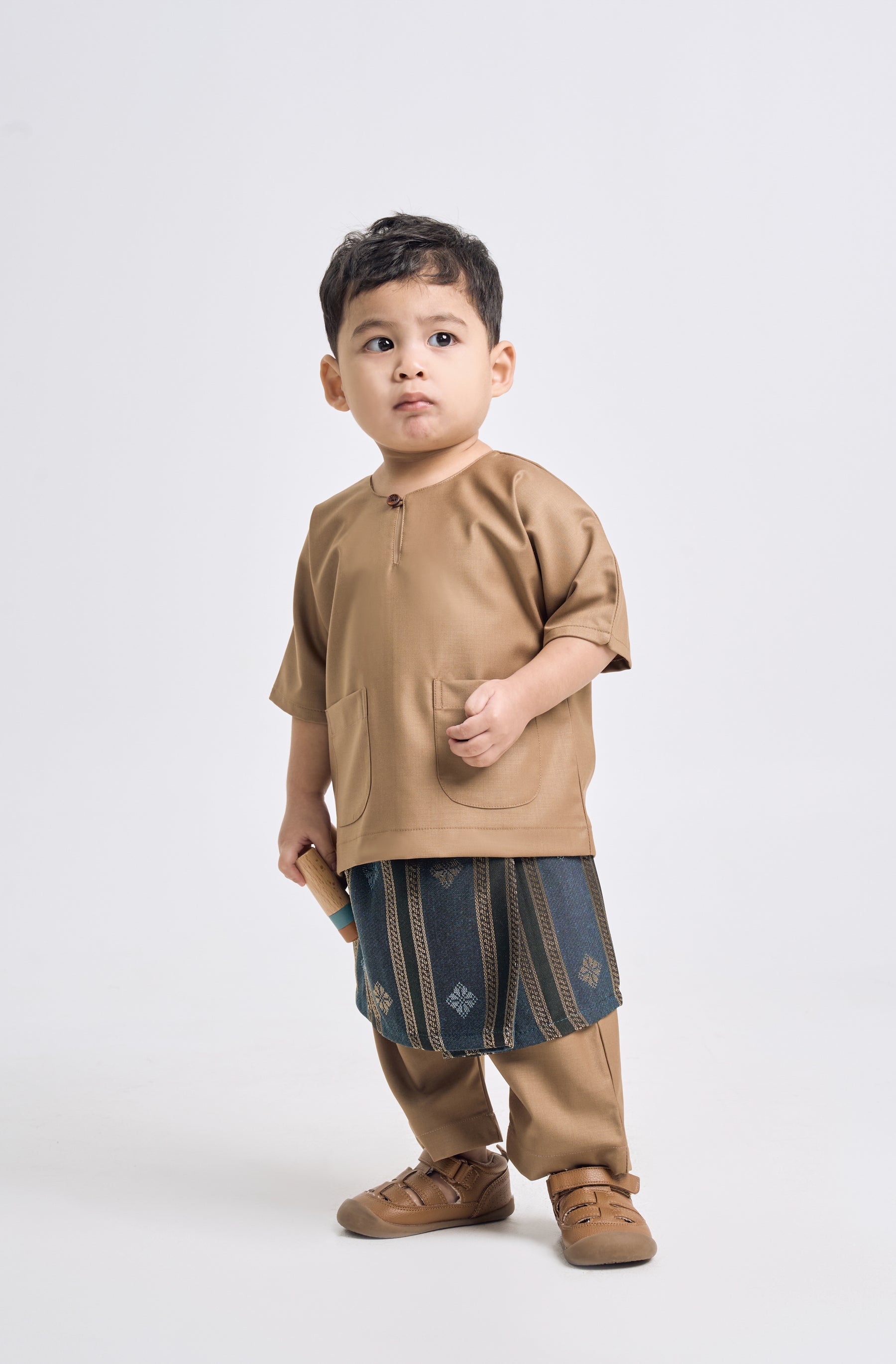 Patawali Baby Boys Baju Melayu Teluk Belanga - Hazel Brown