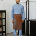 Patawali Baju Melayu Cekak Musang Pewter Grey