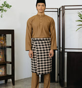 Patawali Baju Melayu Cekak Musang Coffee Brown