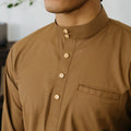 Patawali Baju Melayu Cekak Musang Coffee Brown