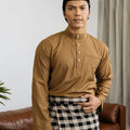 Patawali Baju Melayu Cekak Musang Coffee Brown