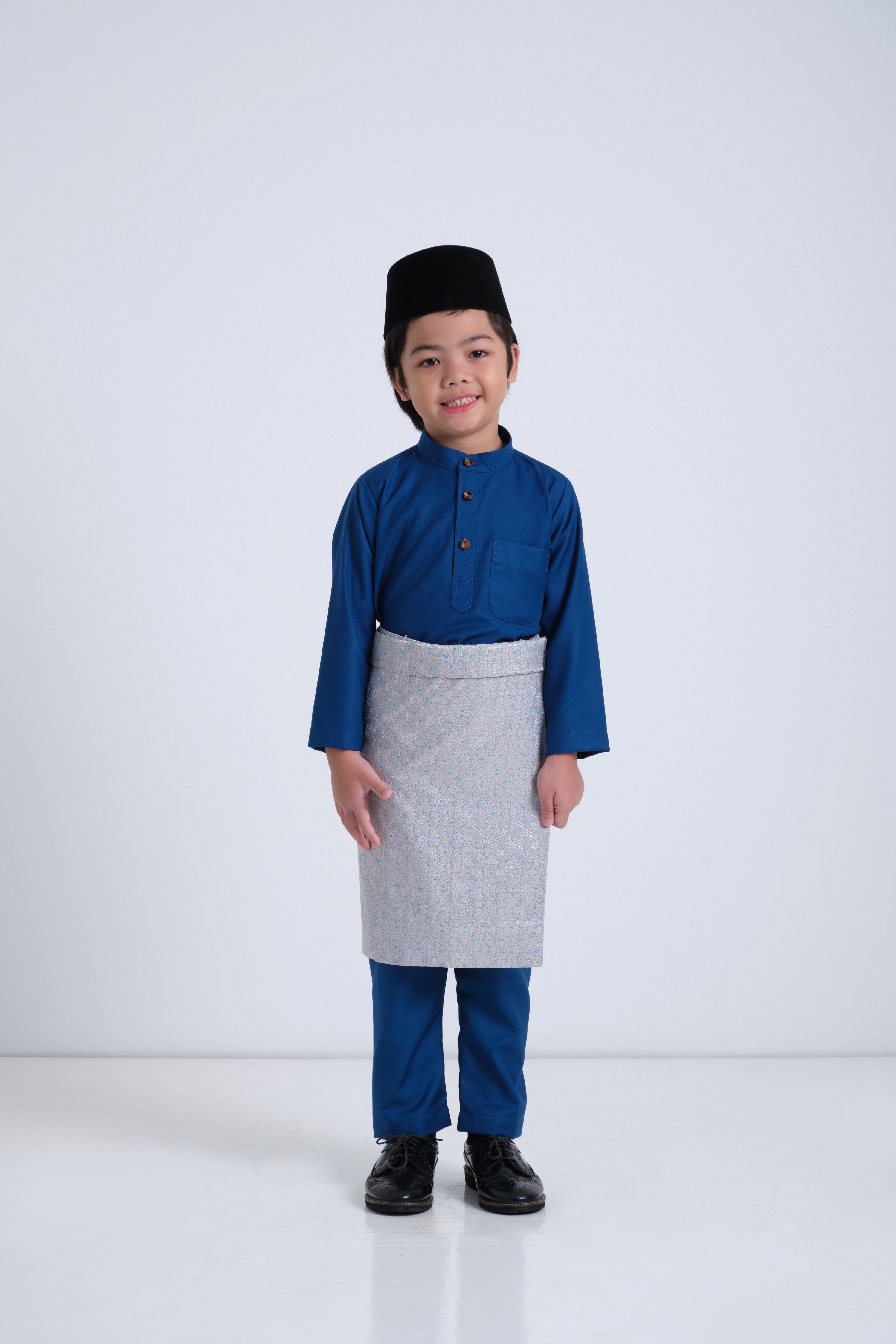 Patawali Boys Baju Melayu Cekak Musang - Admiral Blue