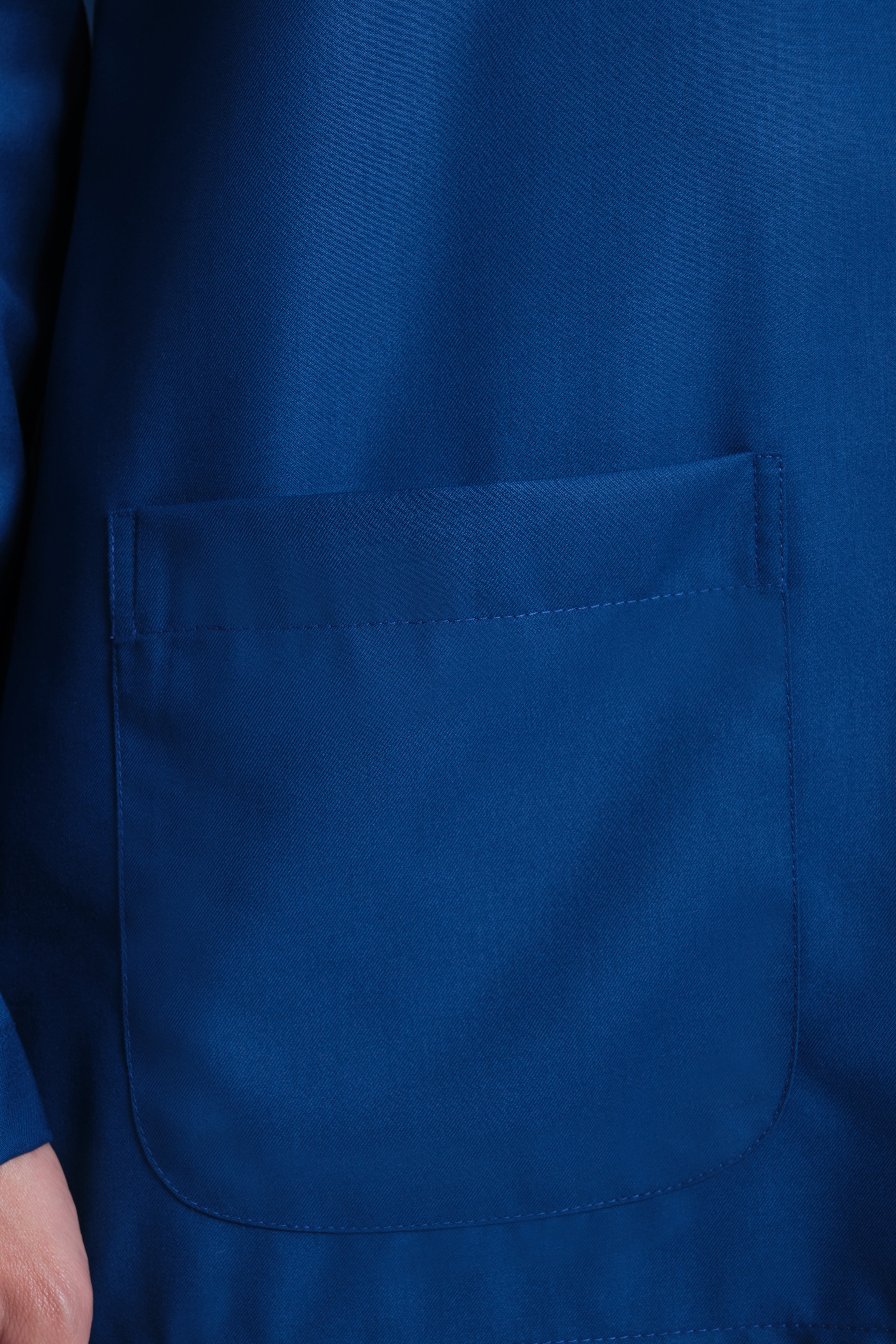 Patawali Modern Fit Baju Melayu Teluk Belanga - Admiral Blue